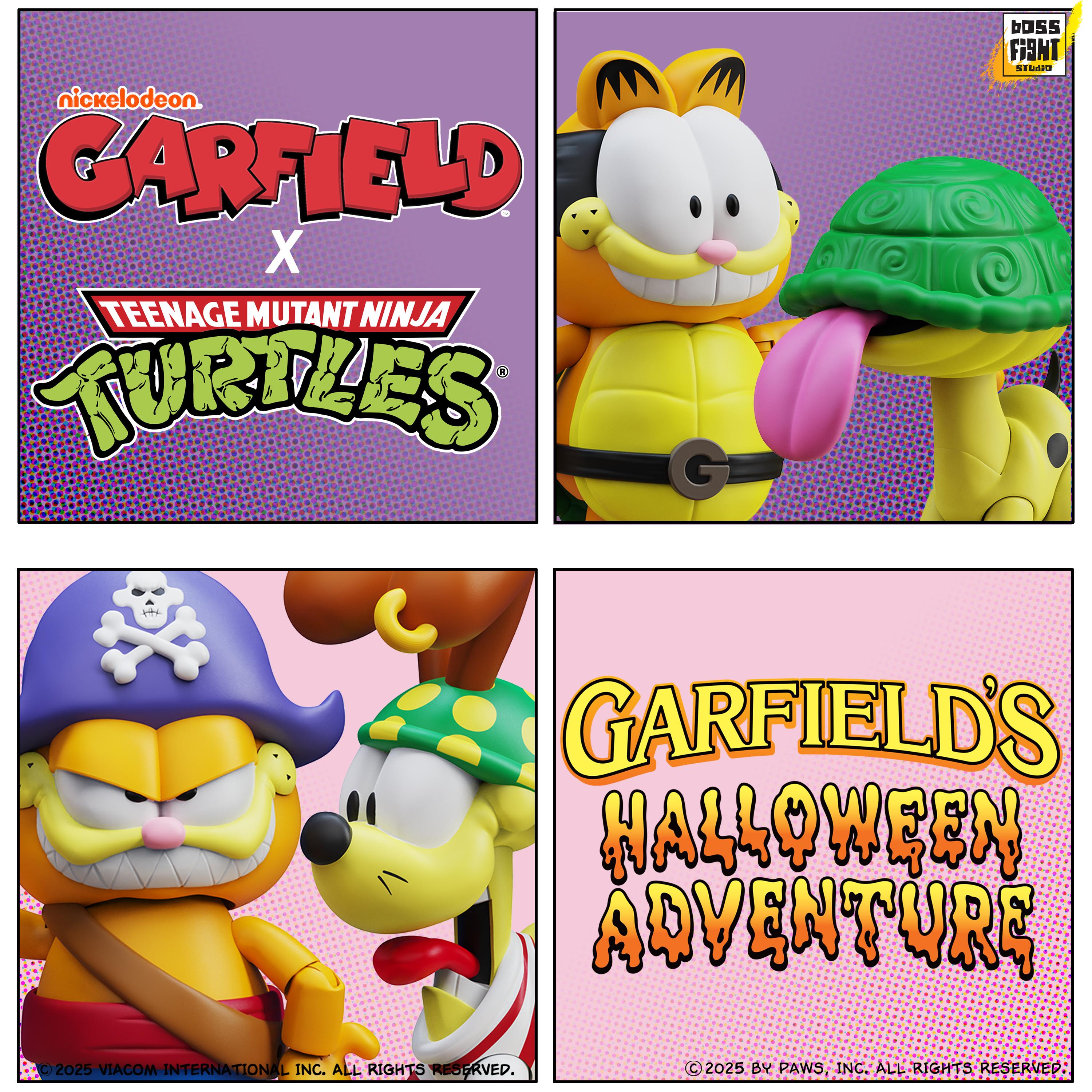 GARFIELD ACTION FIGURE 2-PACKS WAVE 1