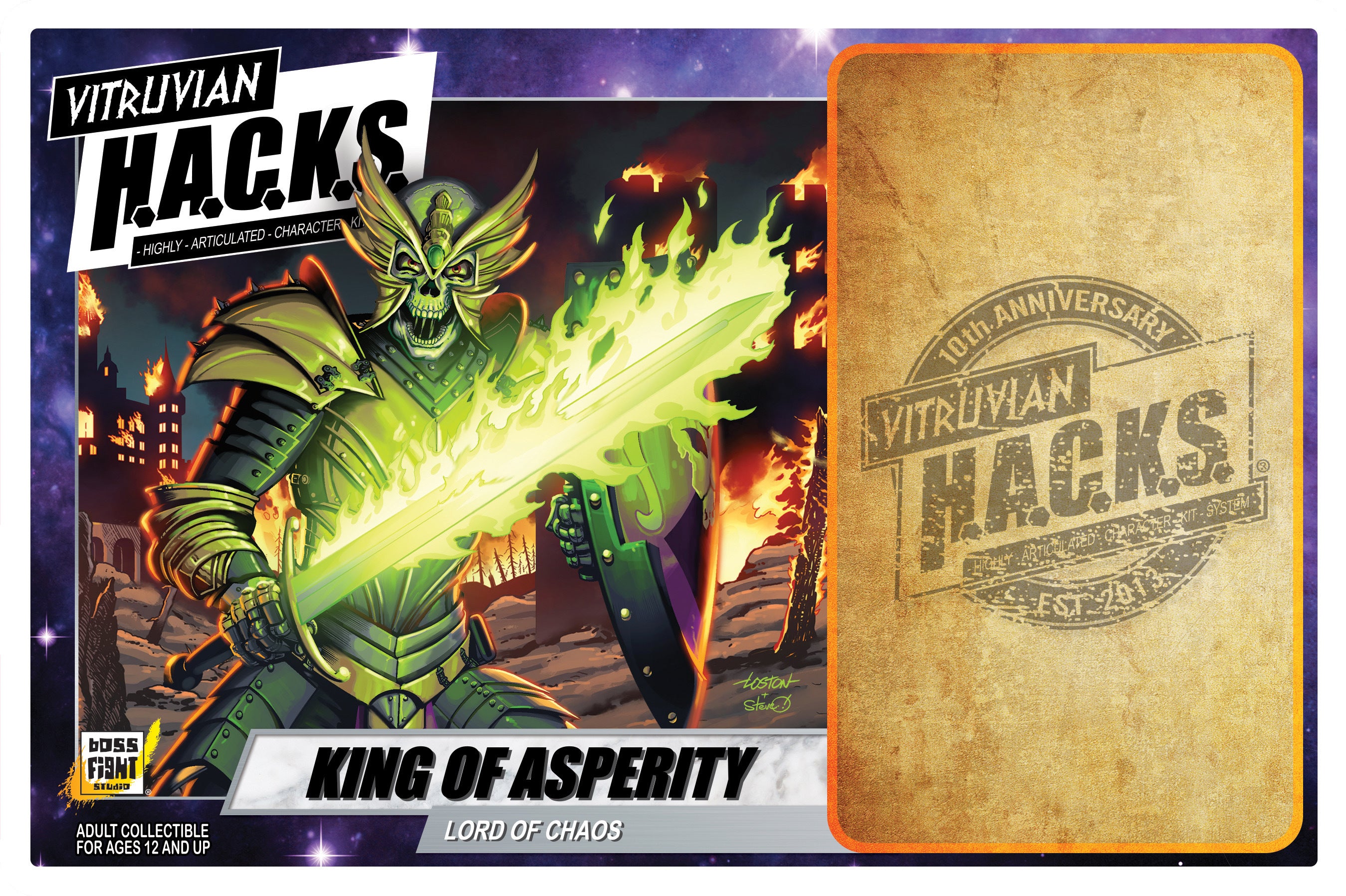 Vitruvian H.A.C.K.S. Action Figure: 10th Anniversary - King of Asperity