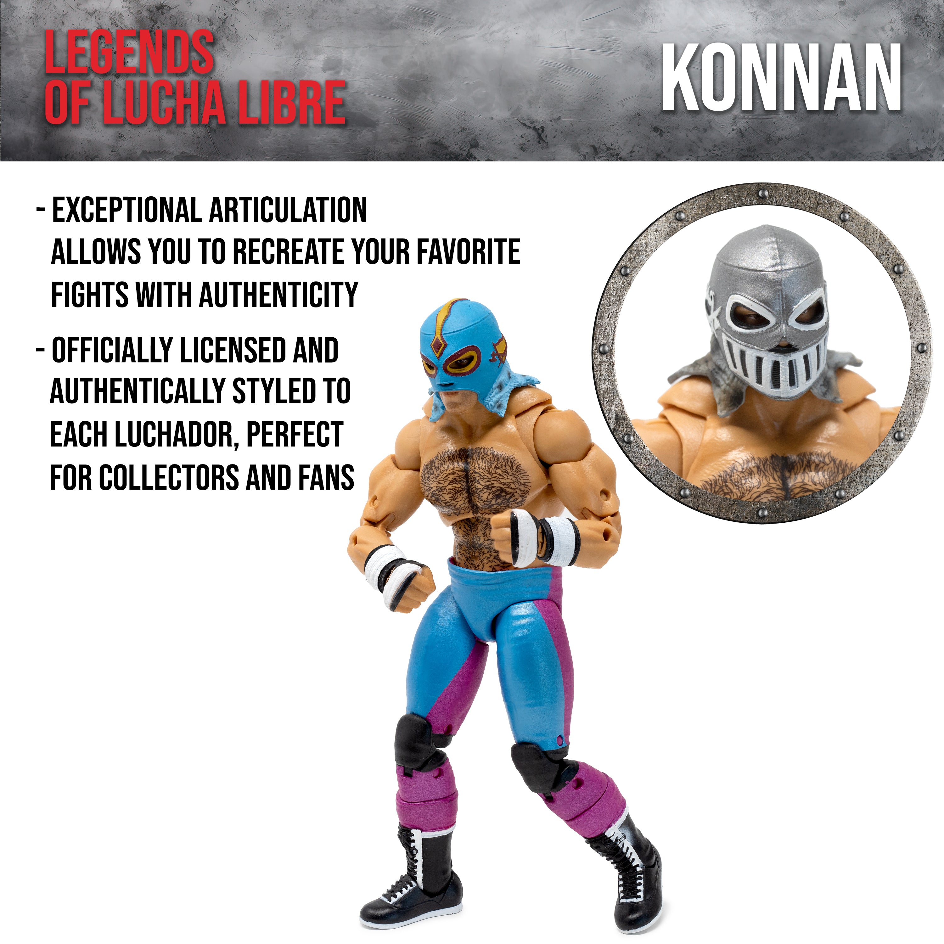 Legends of Lucha Libre Premium Collector Action Figure: Konnan