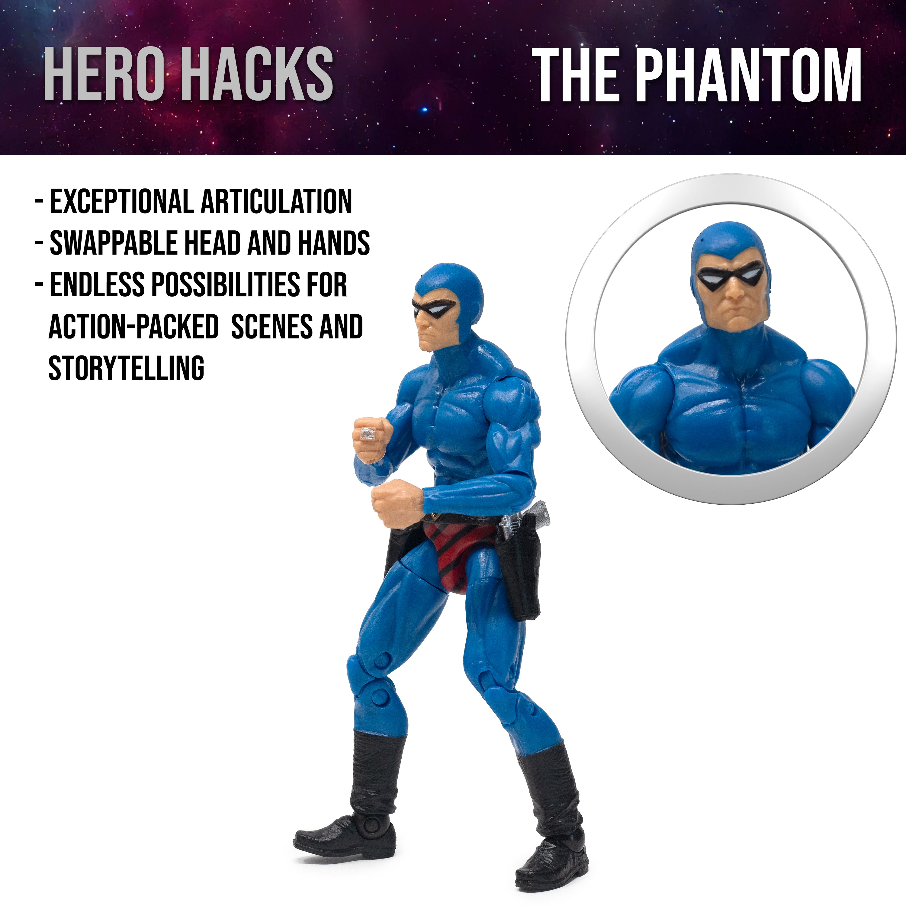 Hero H.A.C.K.S. Phantom Action Figure: Phantom - Wv1.5