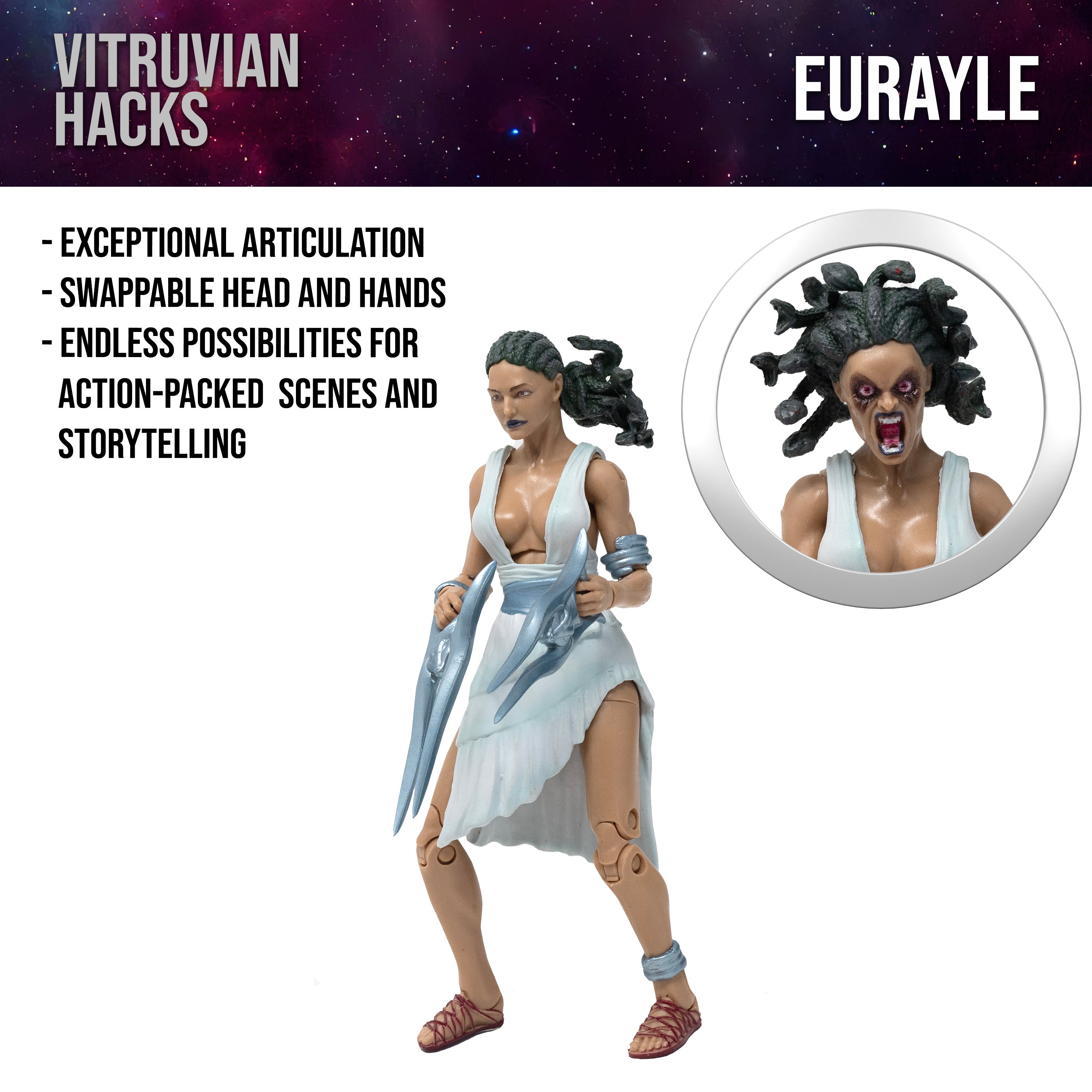 Vitruvian H.A.C.K.S. Action Figure – Eurayle, 10th Anniversary Edition