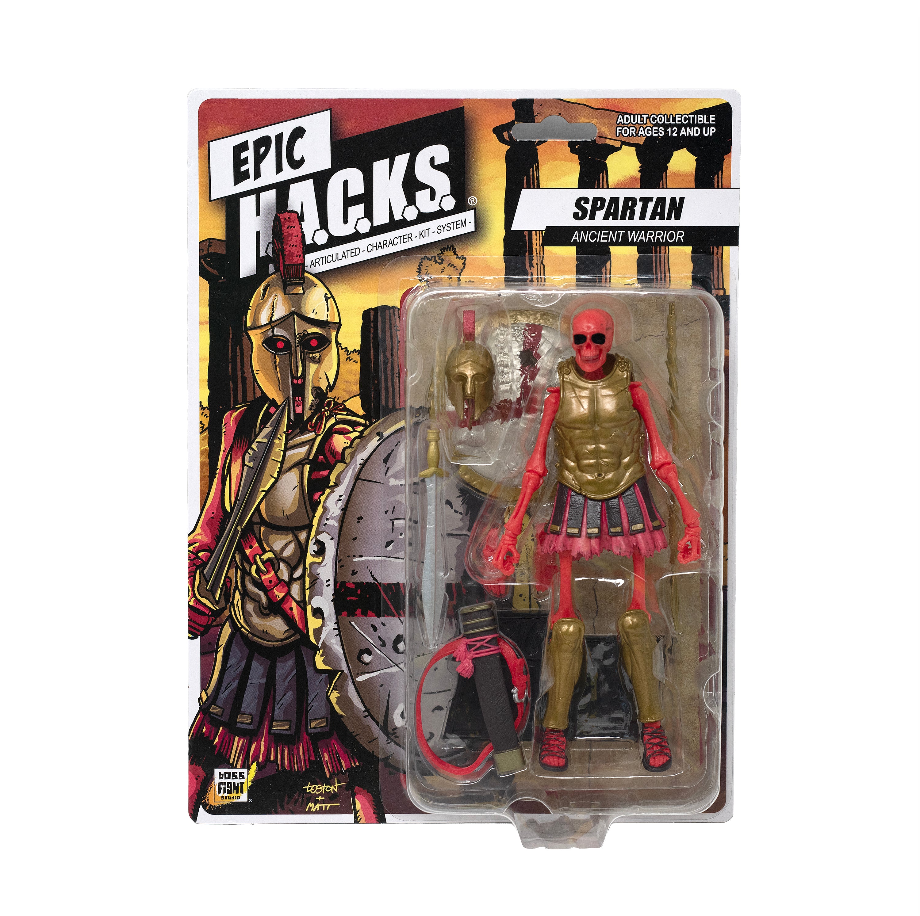Epic H.A.C.K.S. Action Figure: Spartan Warrior Skeleton