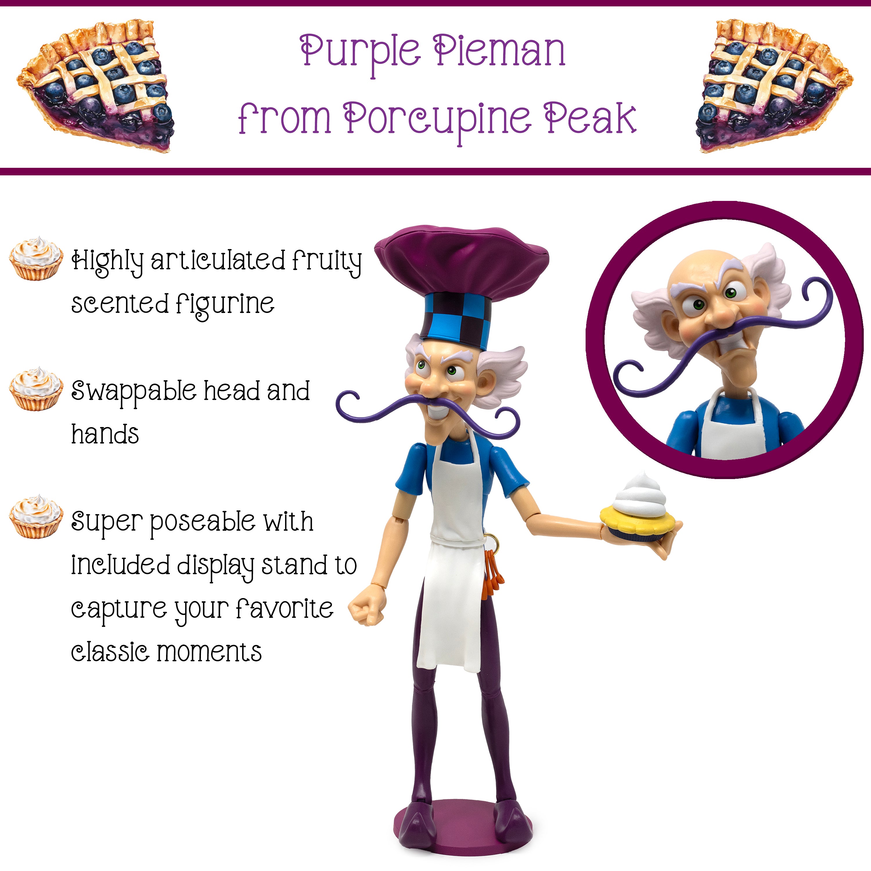 Strawberry Shortcake Deluxe Action Figure: Purple Pieman