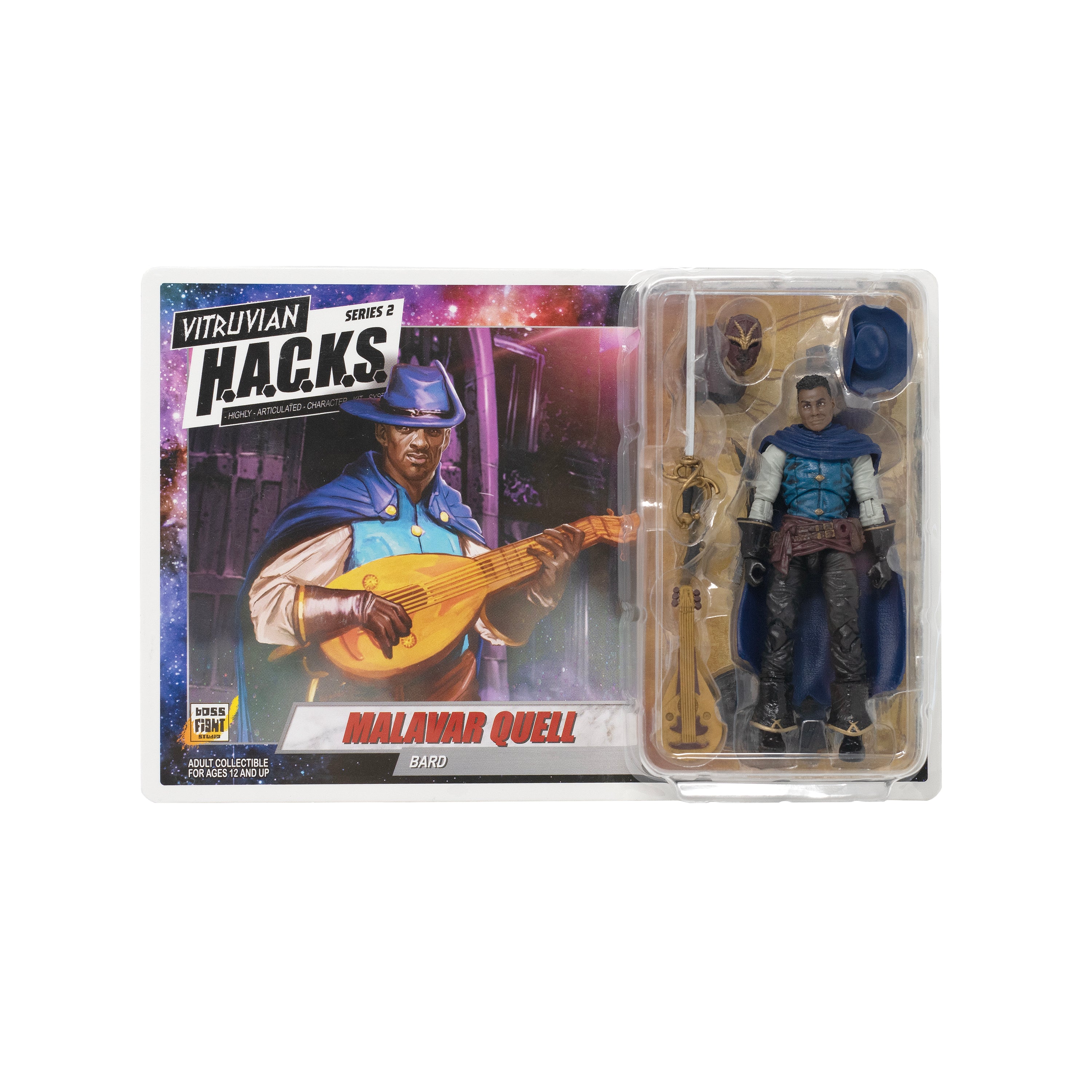 Vitruvian H.A.C.K.S. Action Figure: Malavar Quell Bard