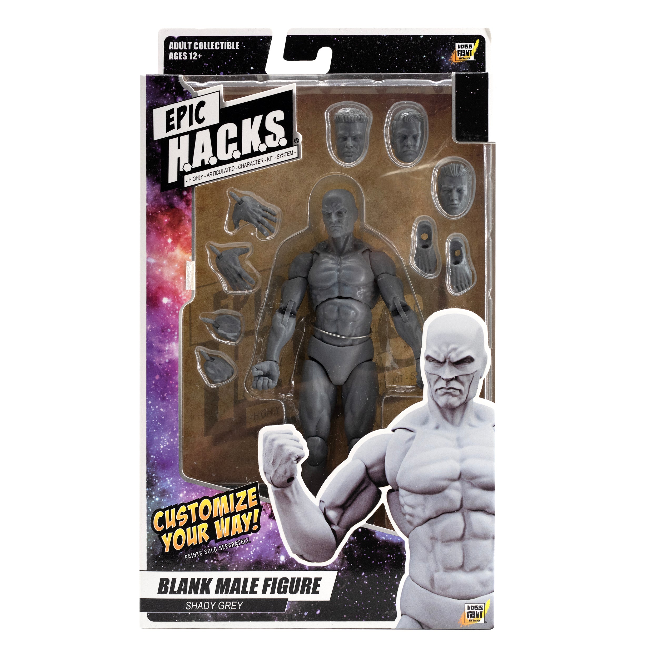 Epic H.A.C.K.S. Blanks: Shady Gray Male