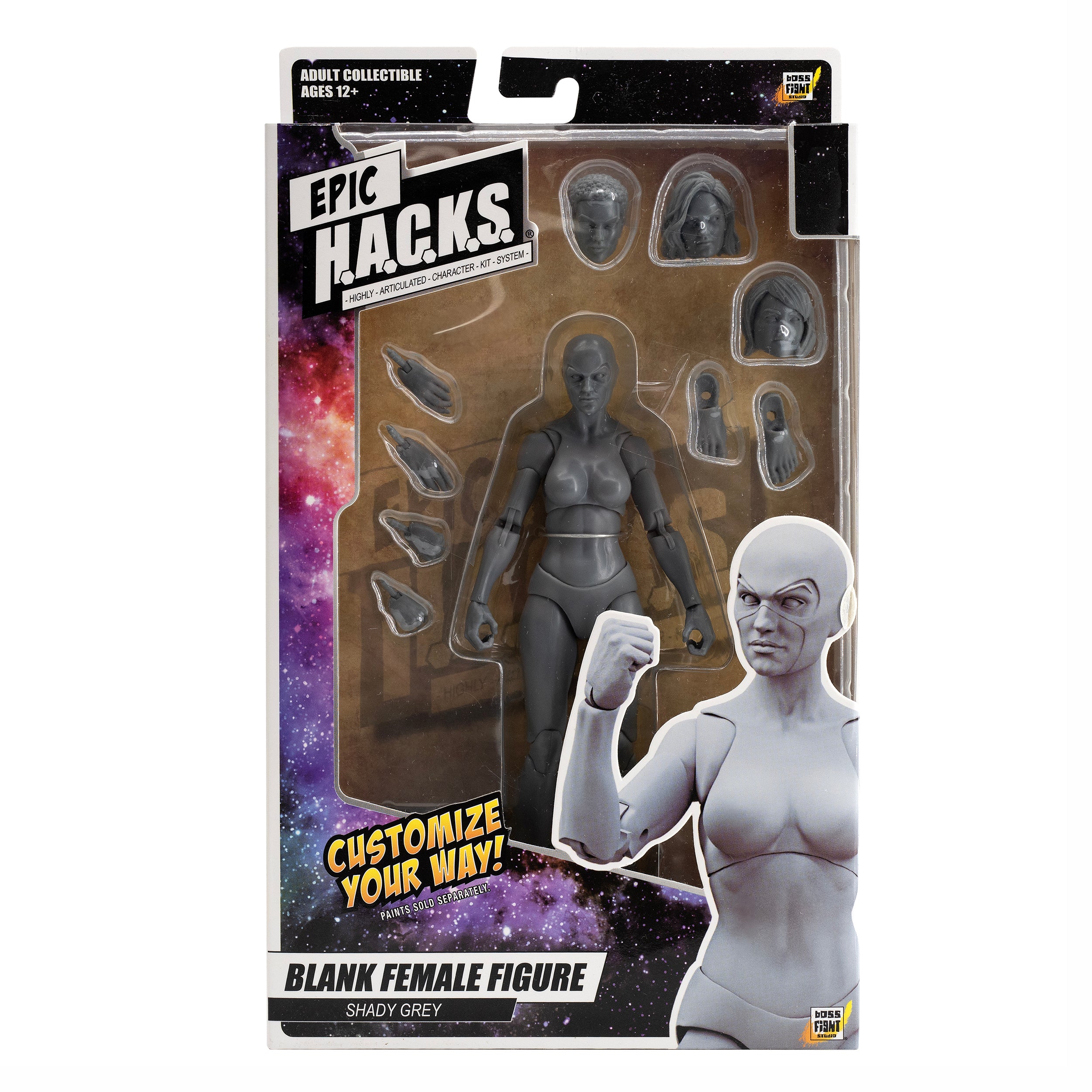 Epic H.A.C.K.S. Blanks: Shady Gray Female