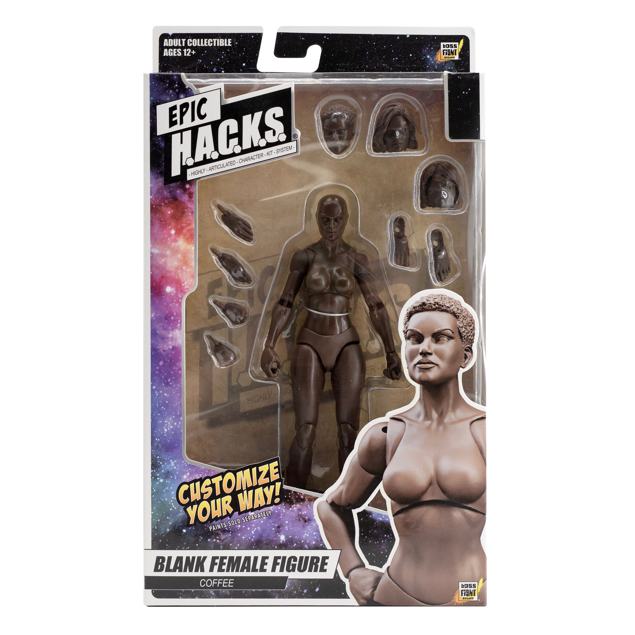 Epic H.A.C.K.S. Blanks: Coffee Brown Female