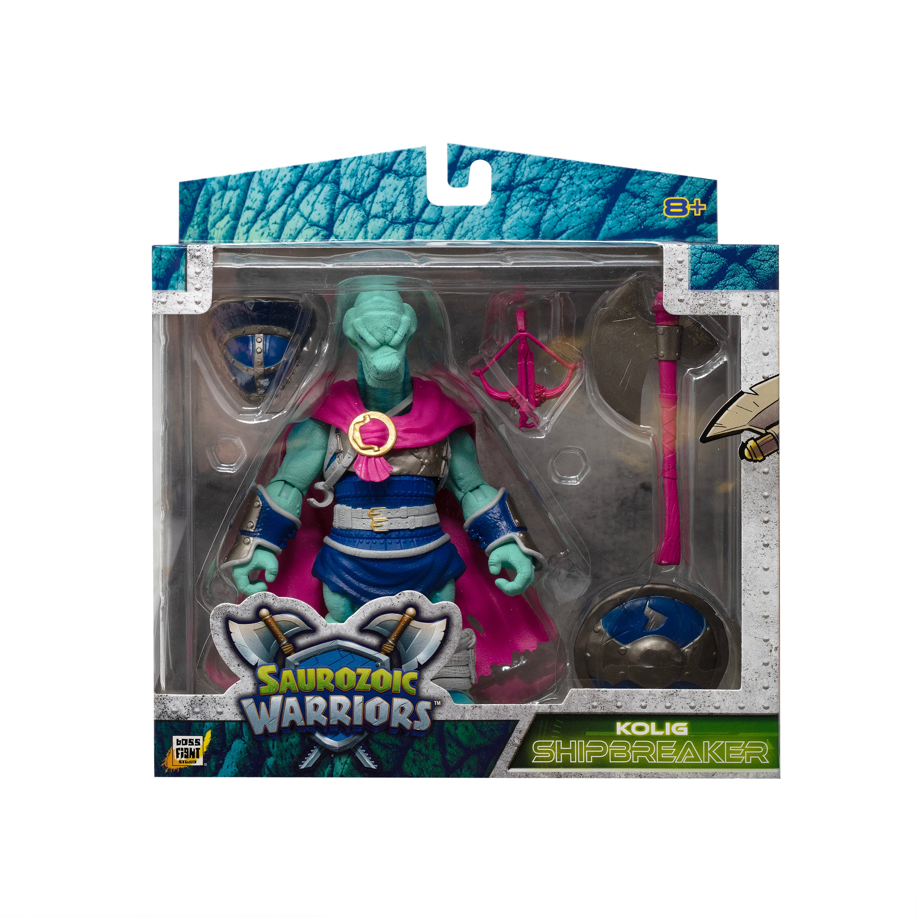 Saurozoic Warriors Action Figure: Kolig Shipbreaker Brontosaurus / Viking