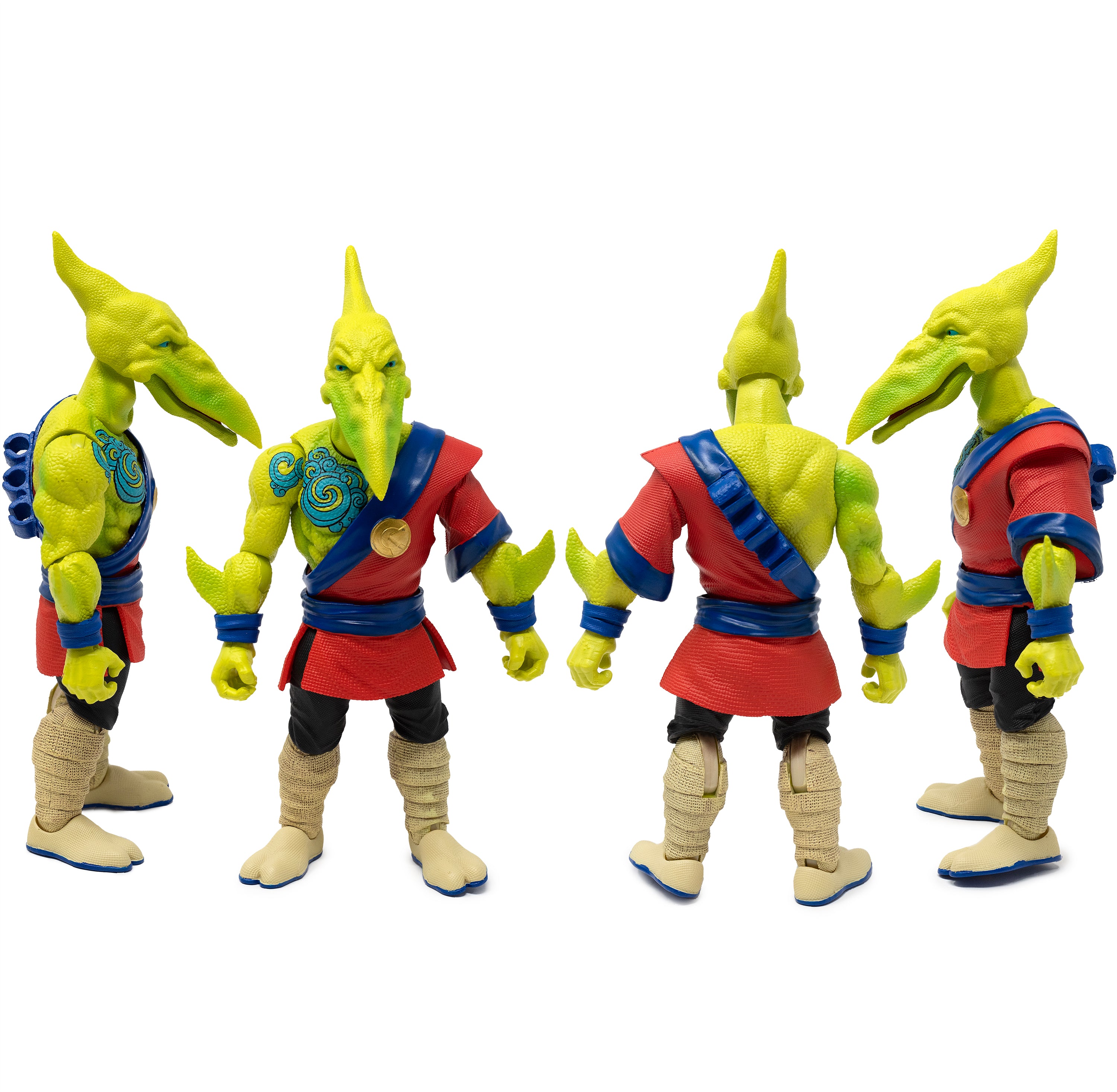 Saurozoic Warriors Action Figure: Fae Kwan Pterodactyl / Warrior Monk