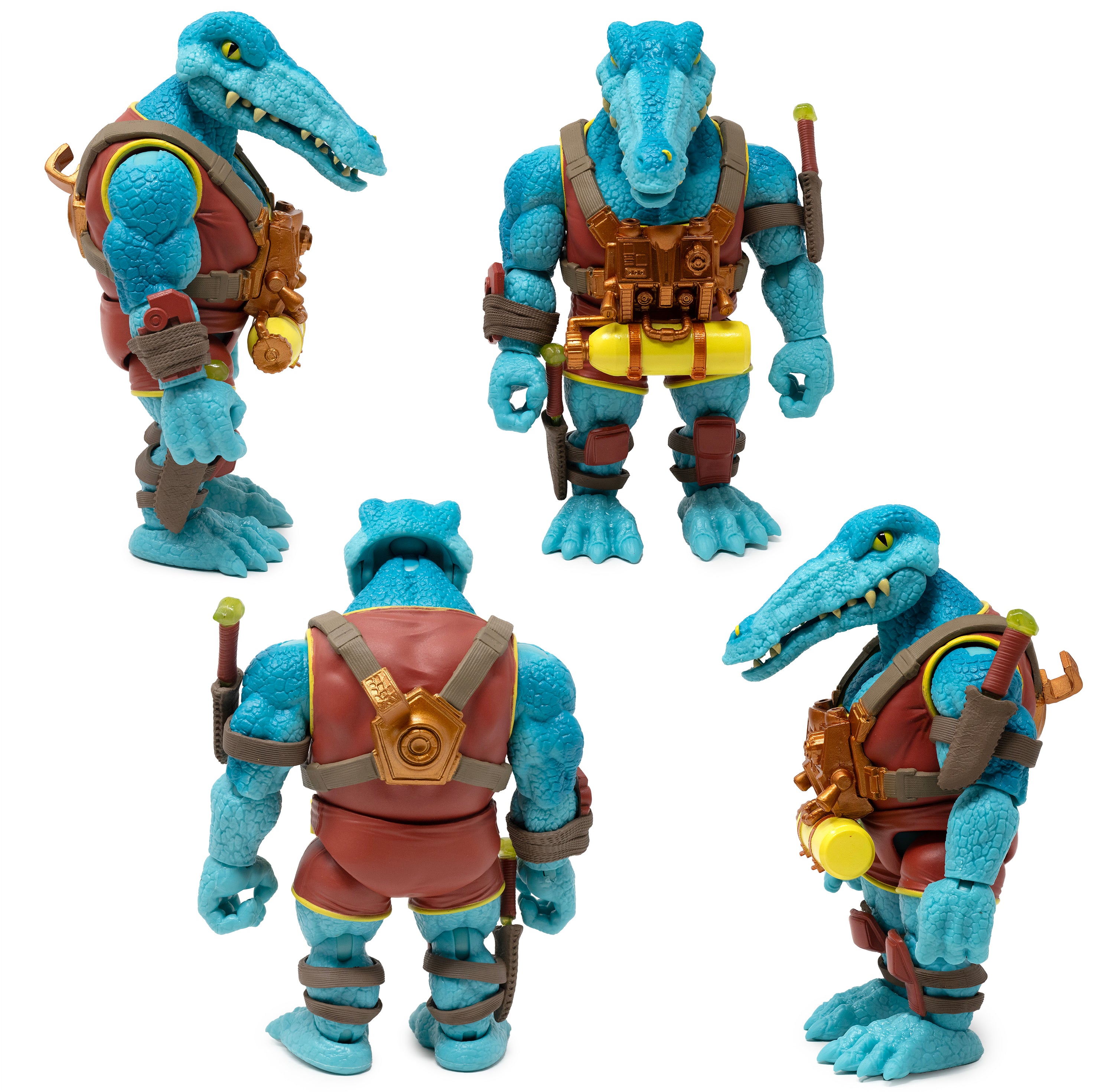 Saurozoic Warriors Action Figure: Javvik Mosa Mosasaurus / Underwater Assault