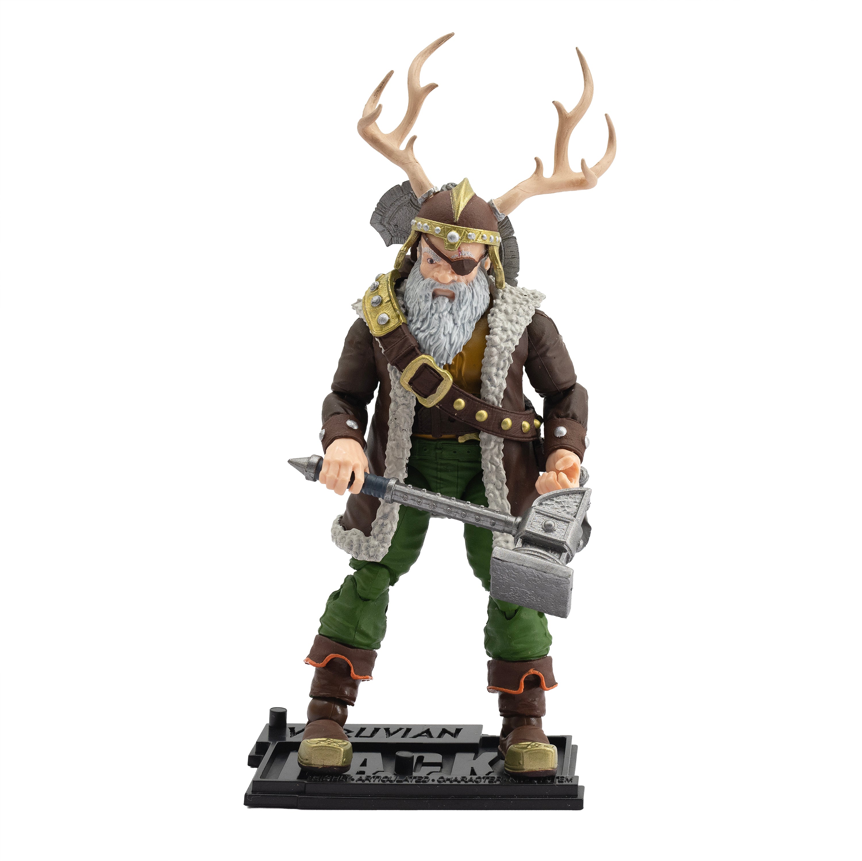 Vitruvian H.A.C.K.S. Action Figure - Grimgrom (Dwarf Mercenary