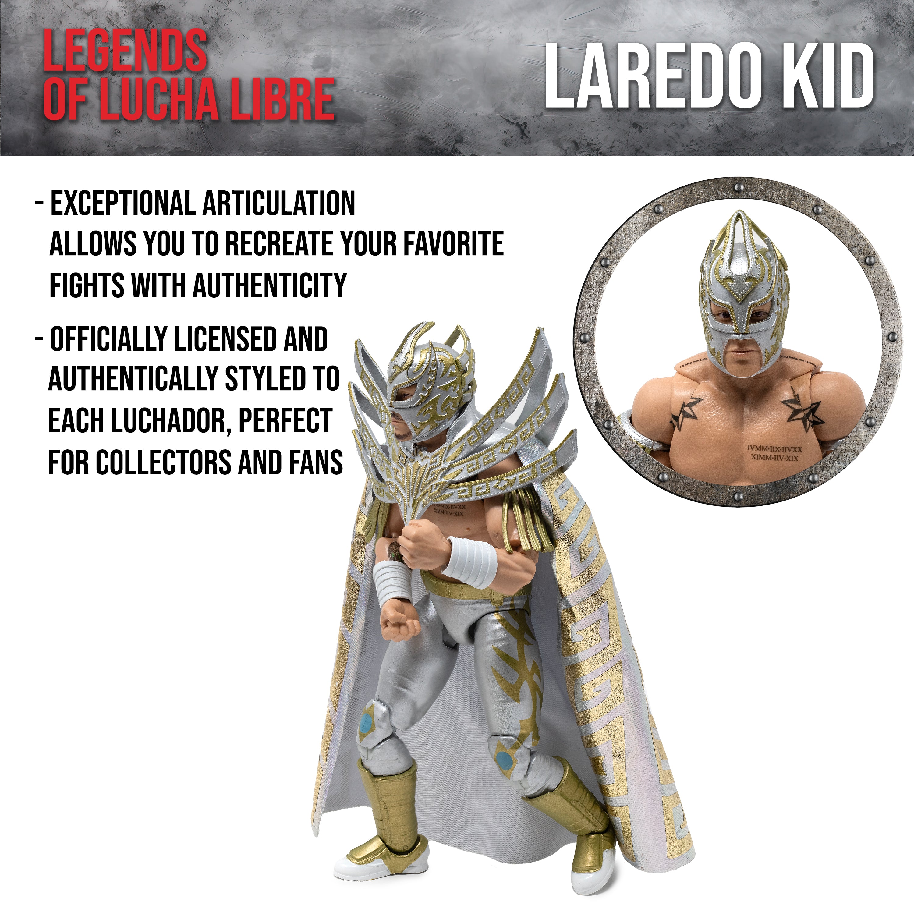 Legends of Lucha Libre Premium Action Figure: Laredo Kid