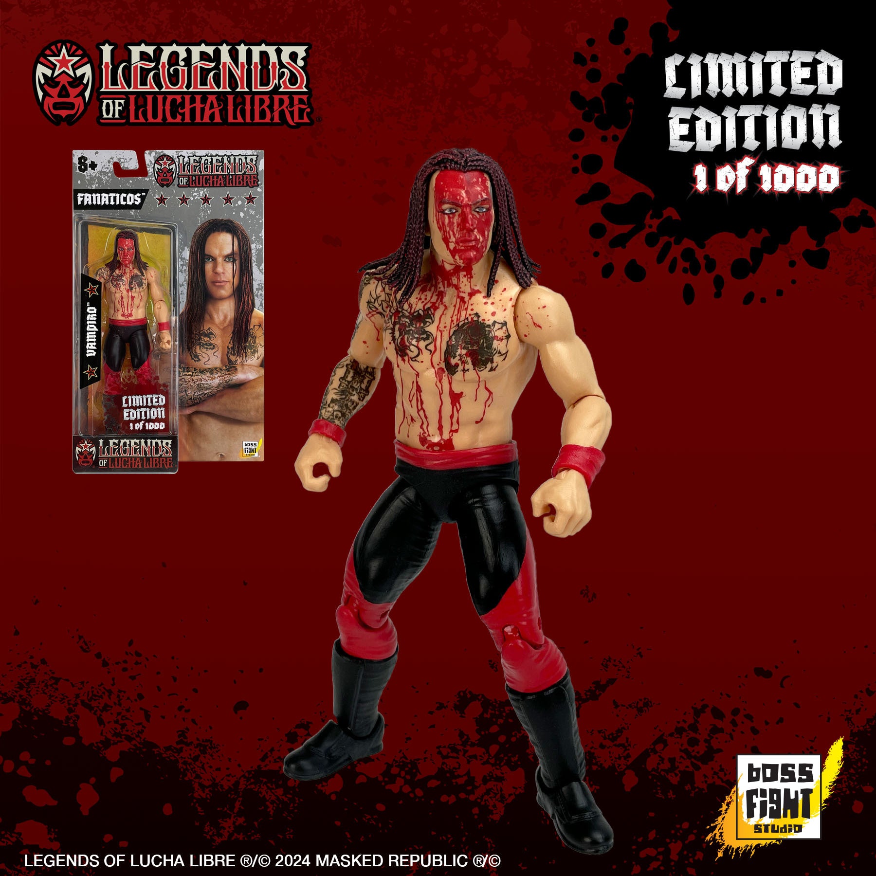 Legends of Lucha Libre: Fanaticos Bloody Vampiro SDCC Exclusive