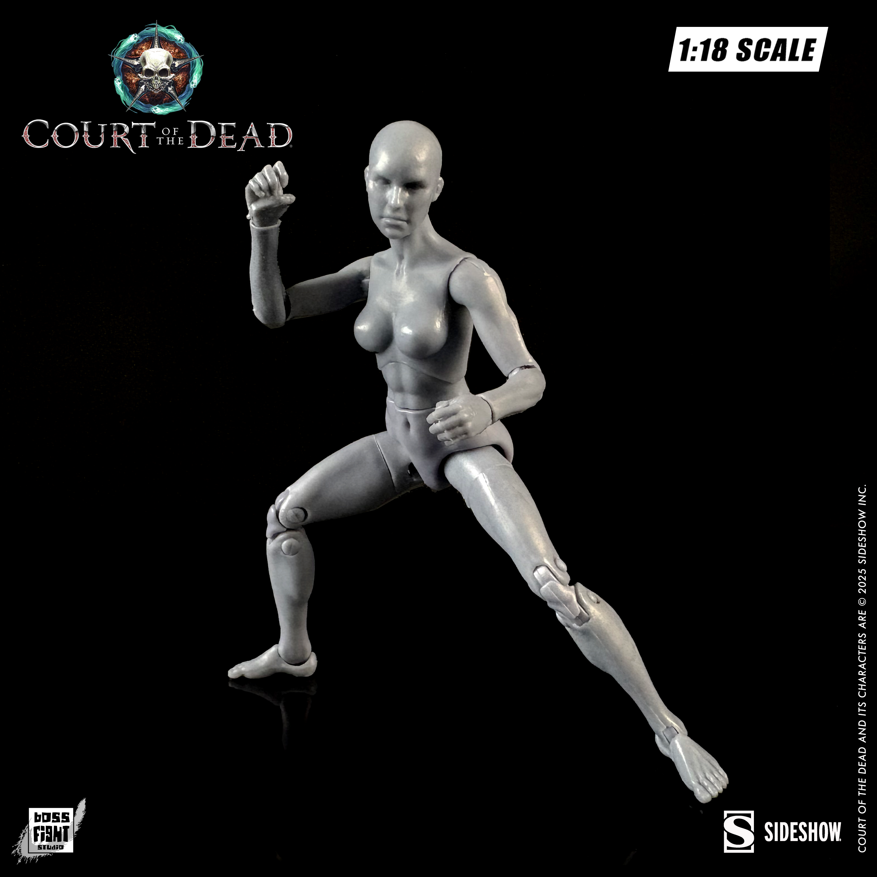 Court of the Dead 1:18th Scale Action Figure Blank | Ethereal Ash Female