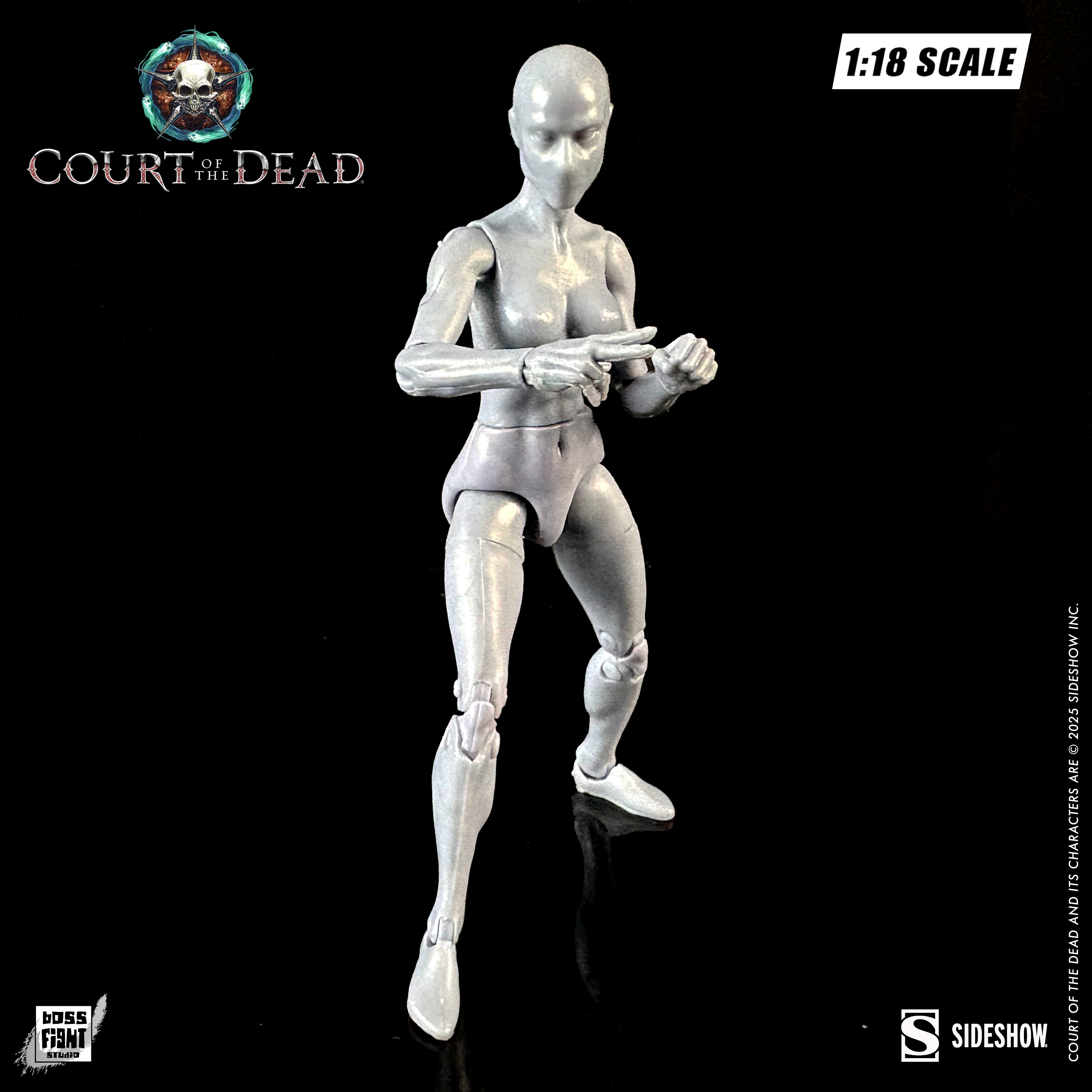 Court of the Dead 1:18th Scale Action Figure Blank | Ethereal Ash Female
