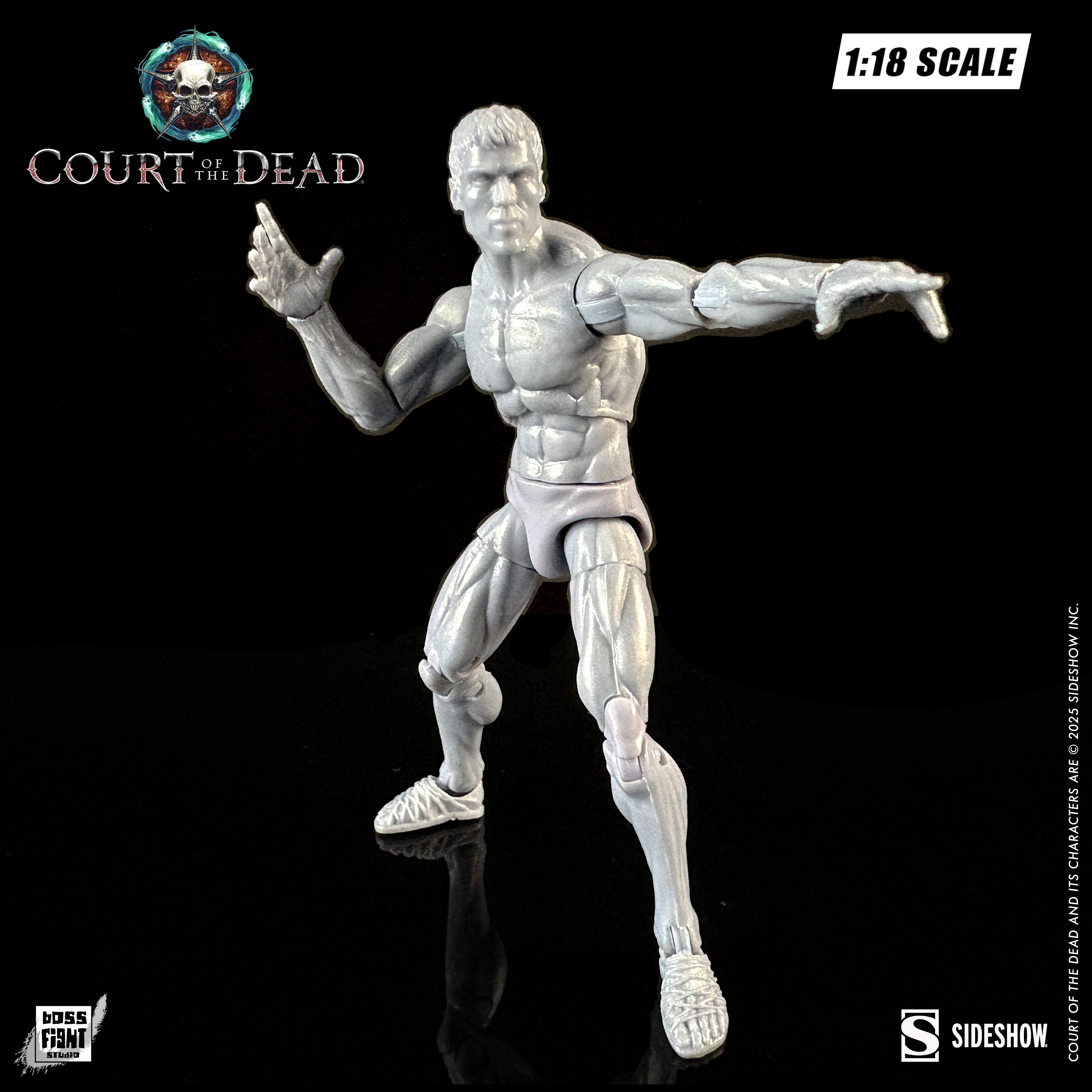 Court of the Dead 1:18th Scale Action Figure Blank | Ethereal Ash Male