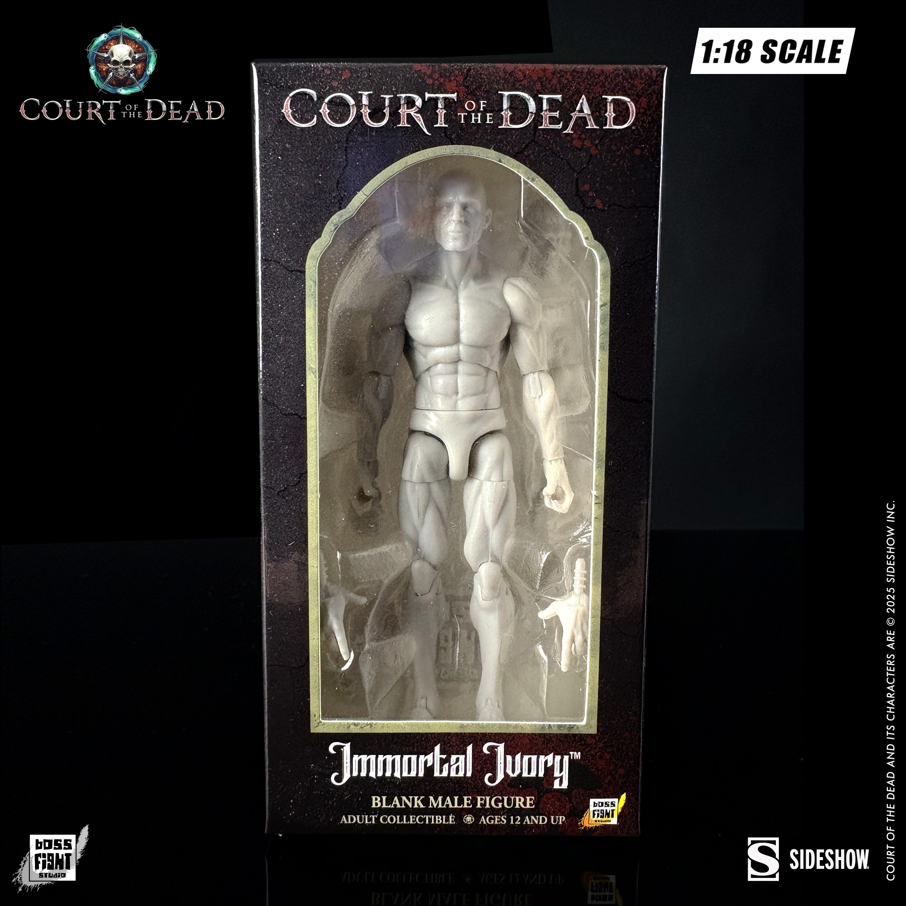 Court of the Dead 1:18th Scale Action Figure Blank | Immortal Ivory Male