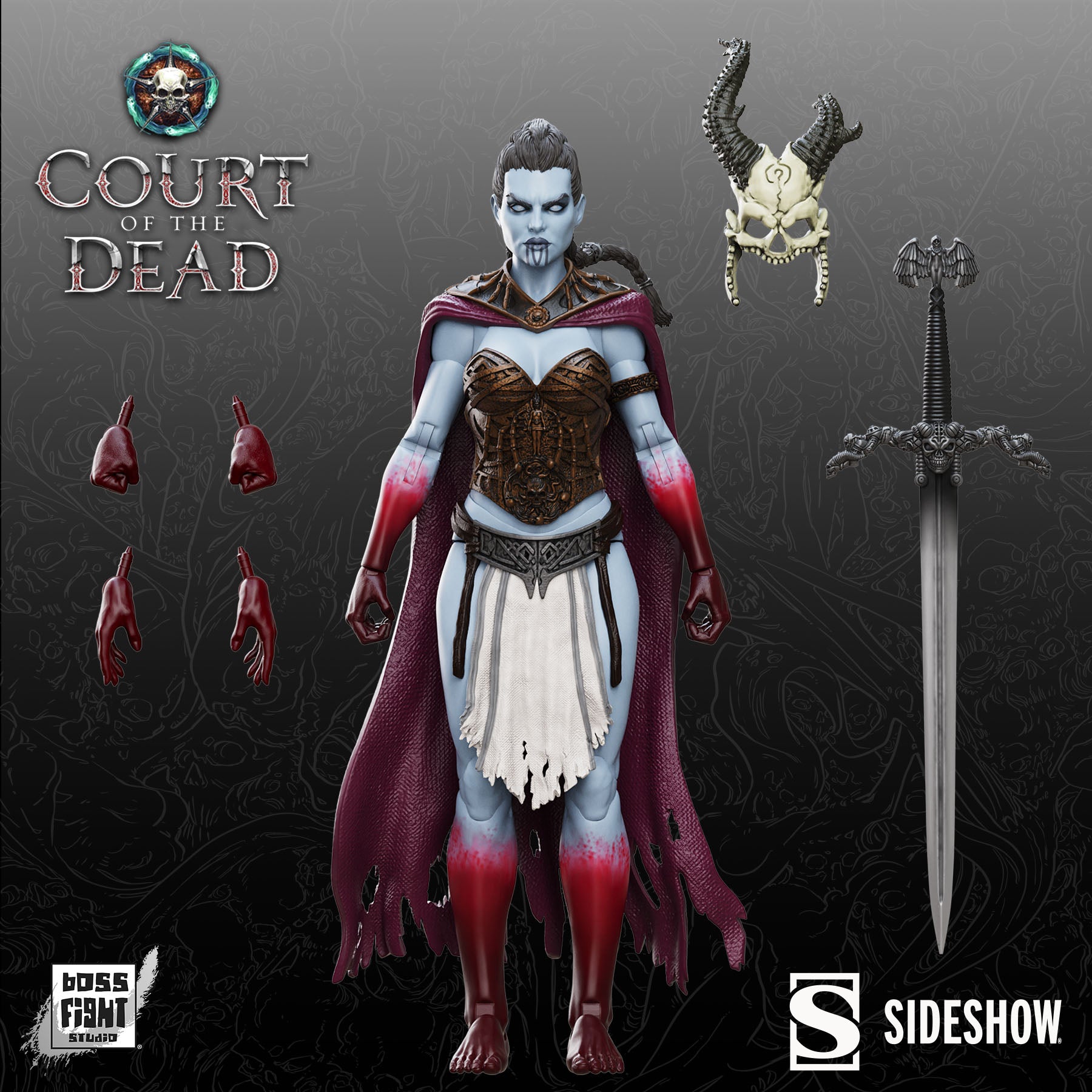 Court of the Dead 1:12th Scale Action Figure | Kier: Death’s Warbringer