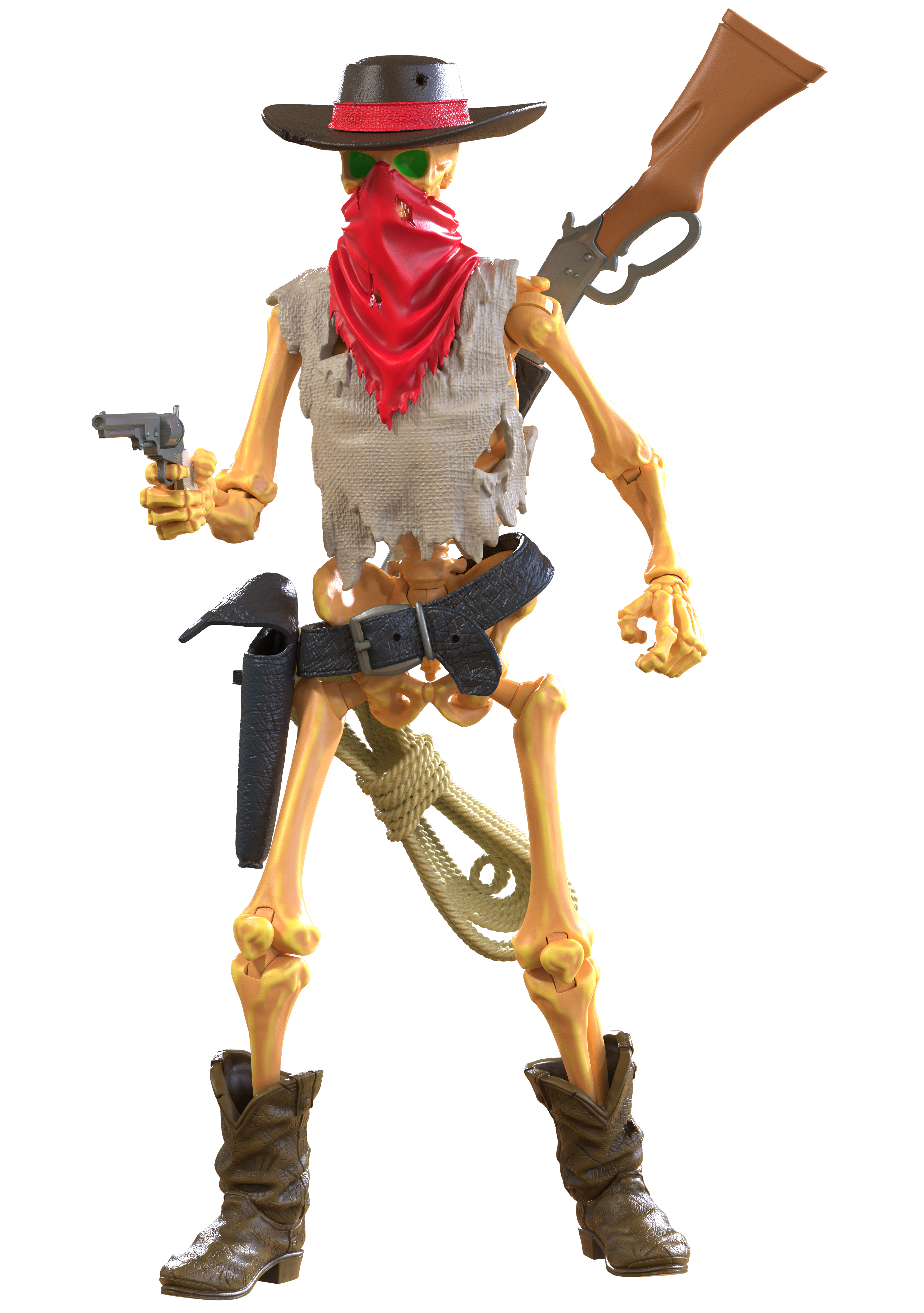 Epic H.A.C.K.S. Action Figure: The Outlaw Skeleton