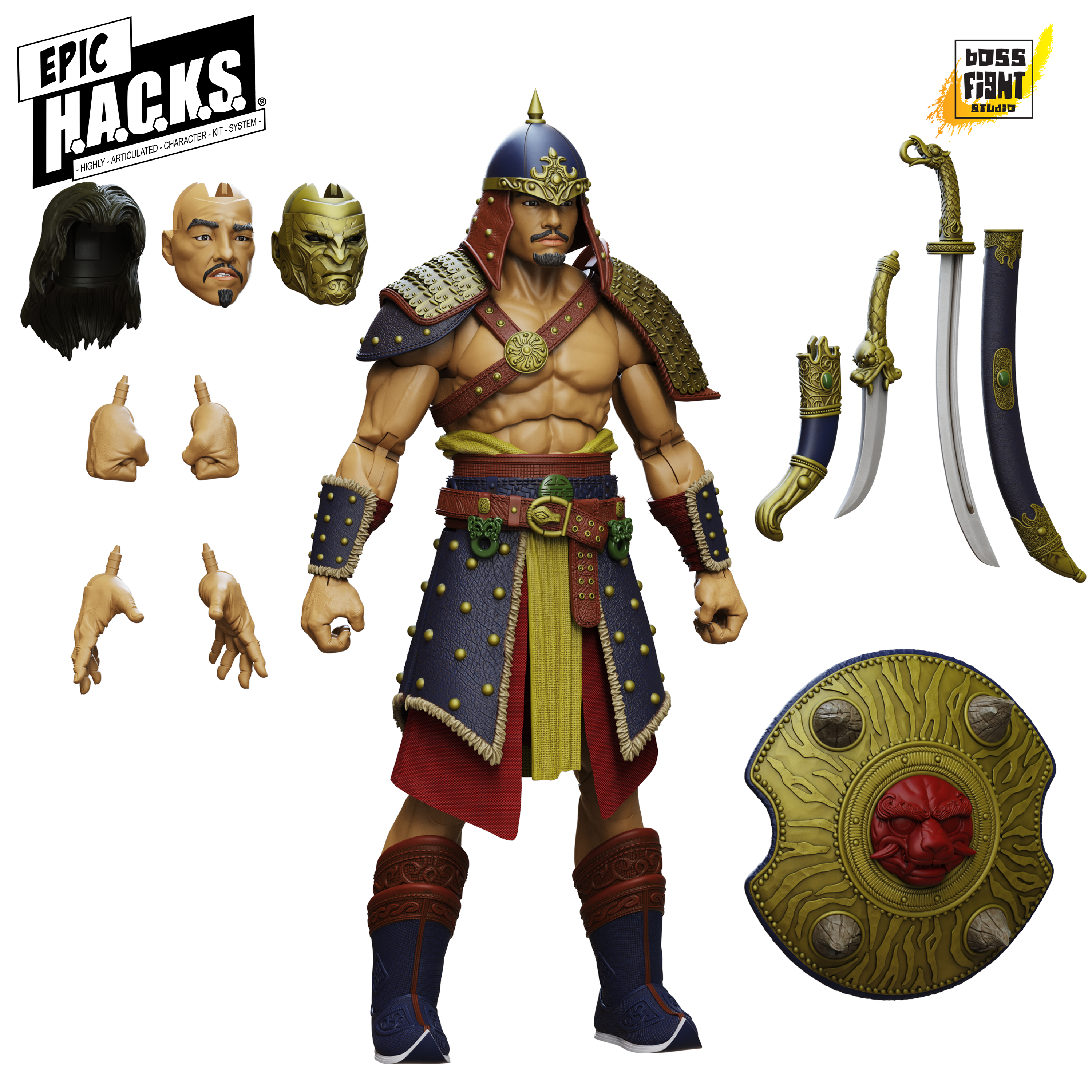 Epic H.A.C.K.S. Core 1:12 Scale Action Figure | Delger Bat: Beast Tamer Warlord