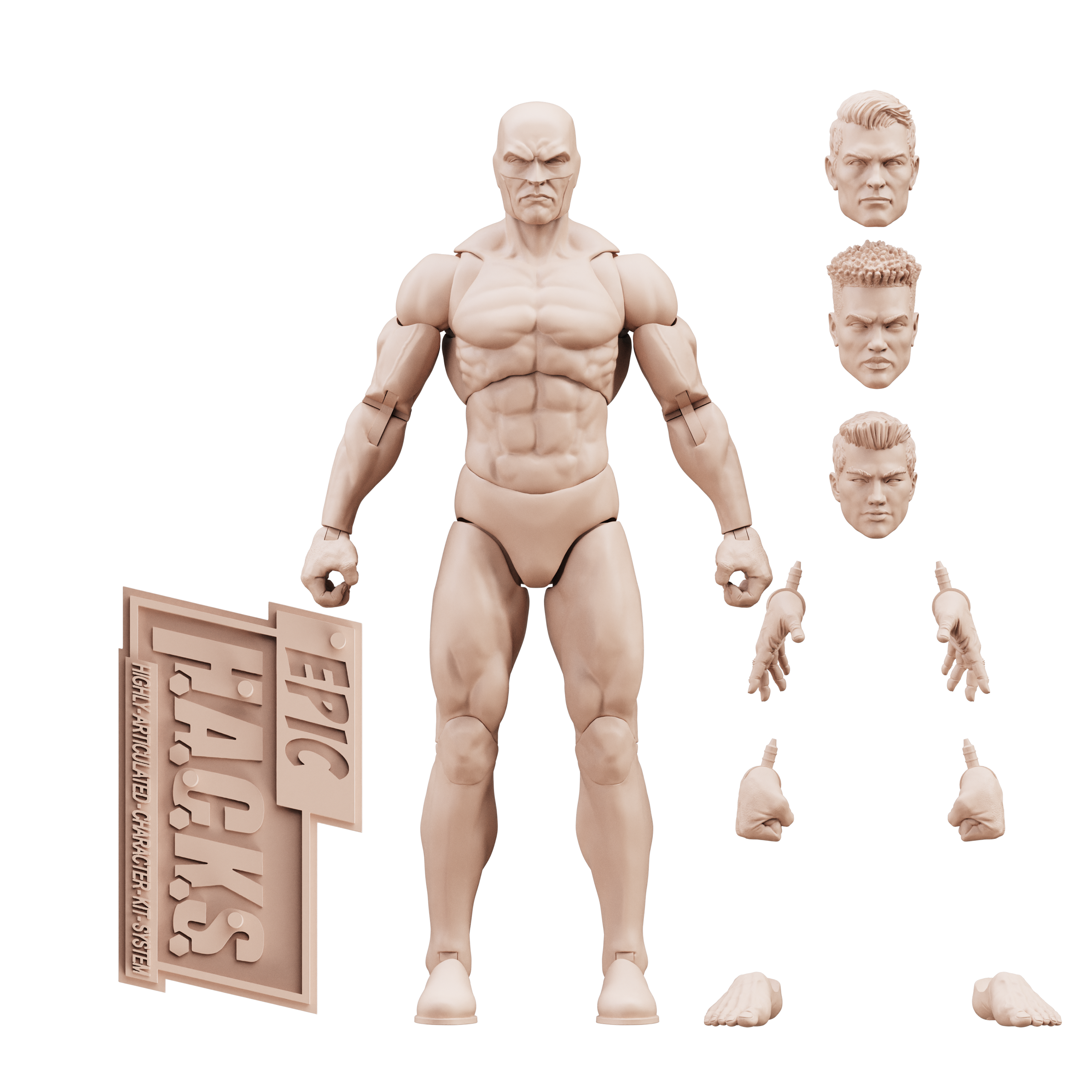 Epic H.A.C.K.S. Blanks: Champagne Beige Male