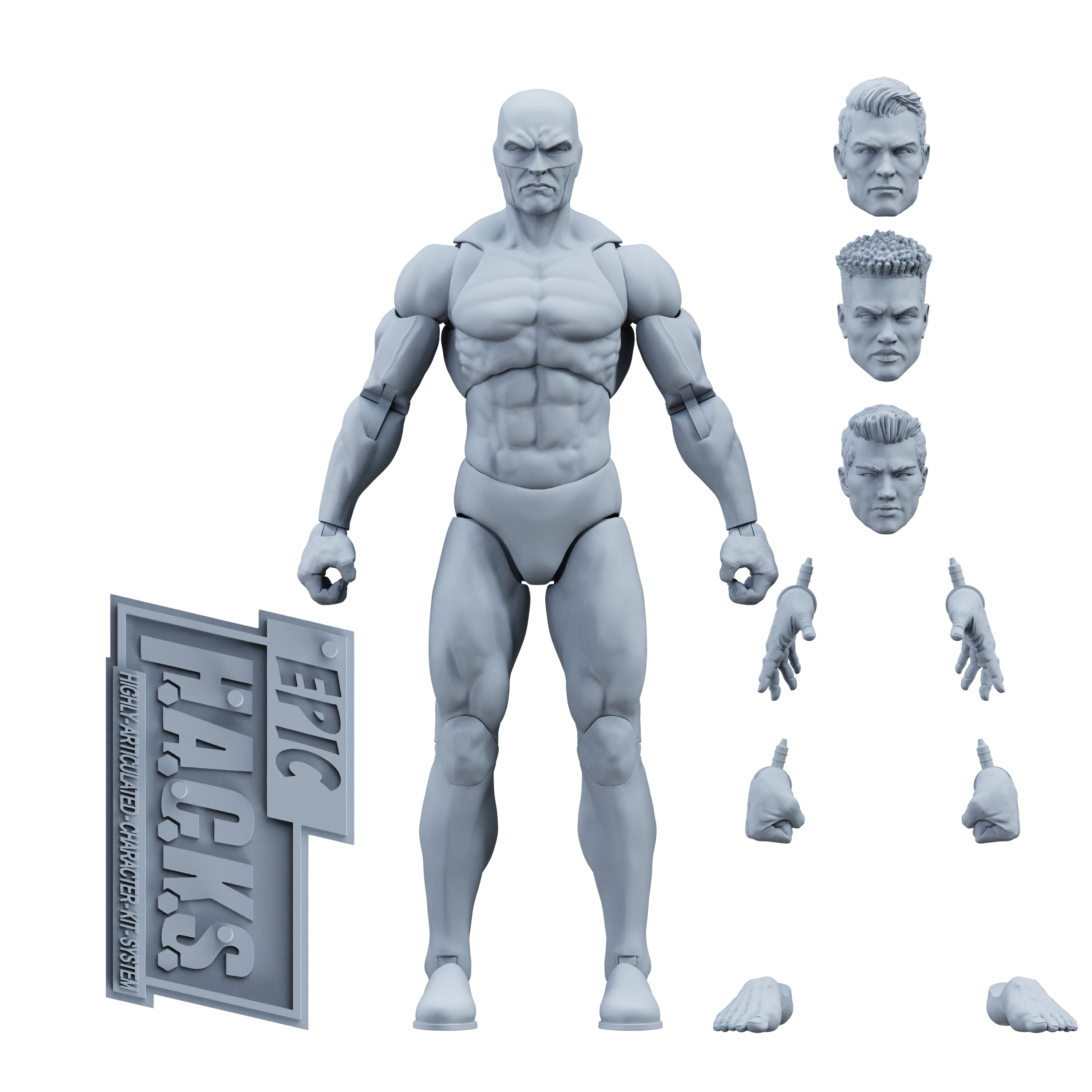 Epic H.A.C.K.S. Blanks: Shady Gray Male