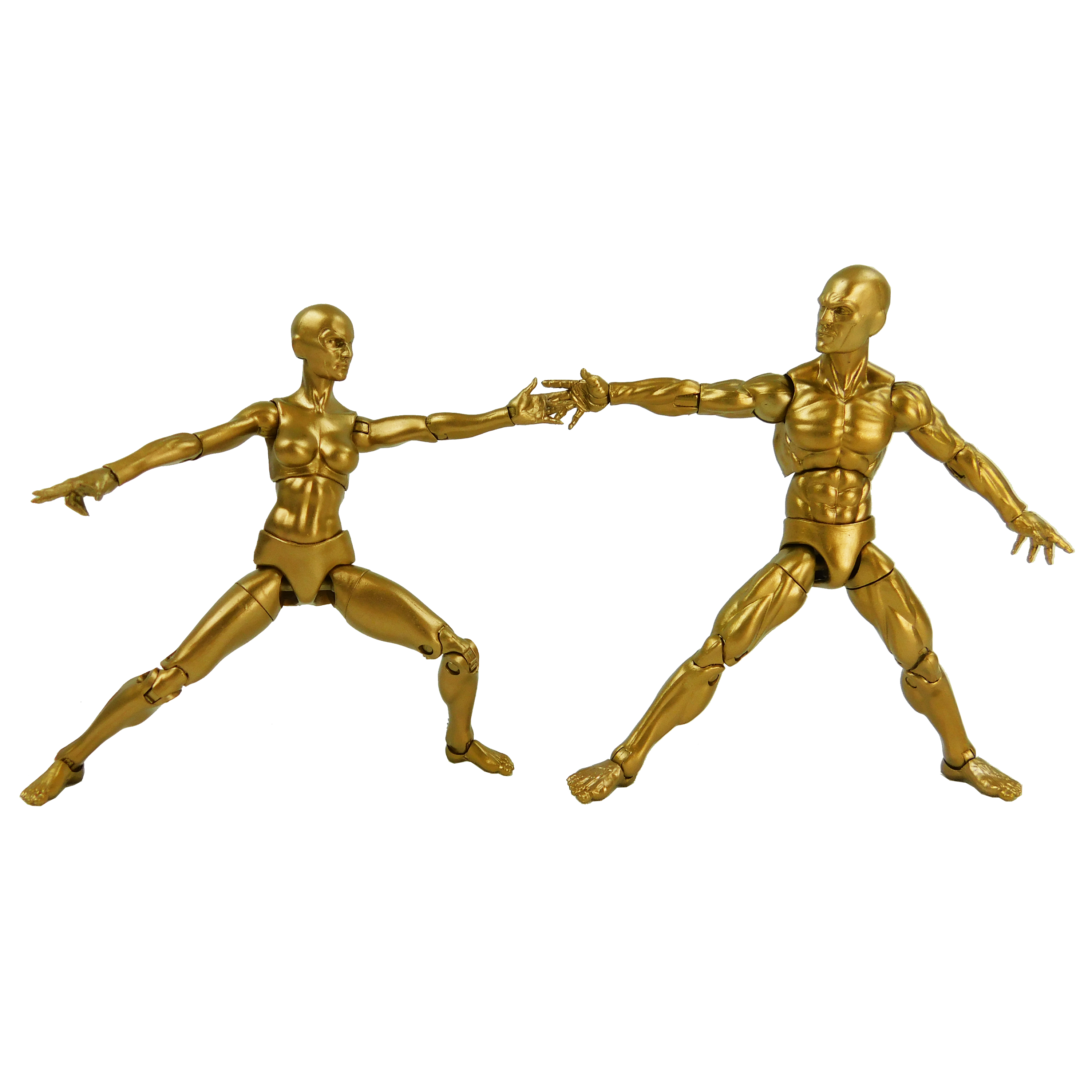 10th Anniversary Vitruvian H.A.C.K.S. Glorious Gold Blanks: Male Action Figure