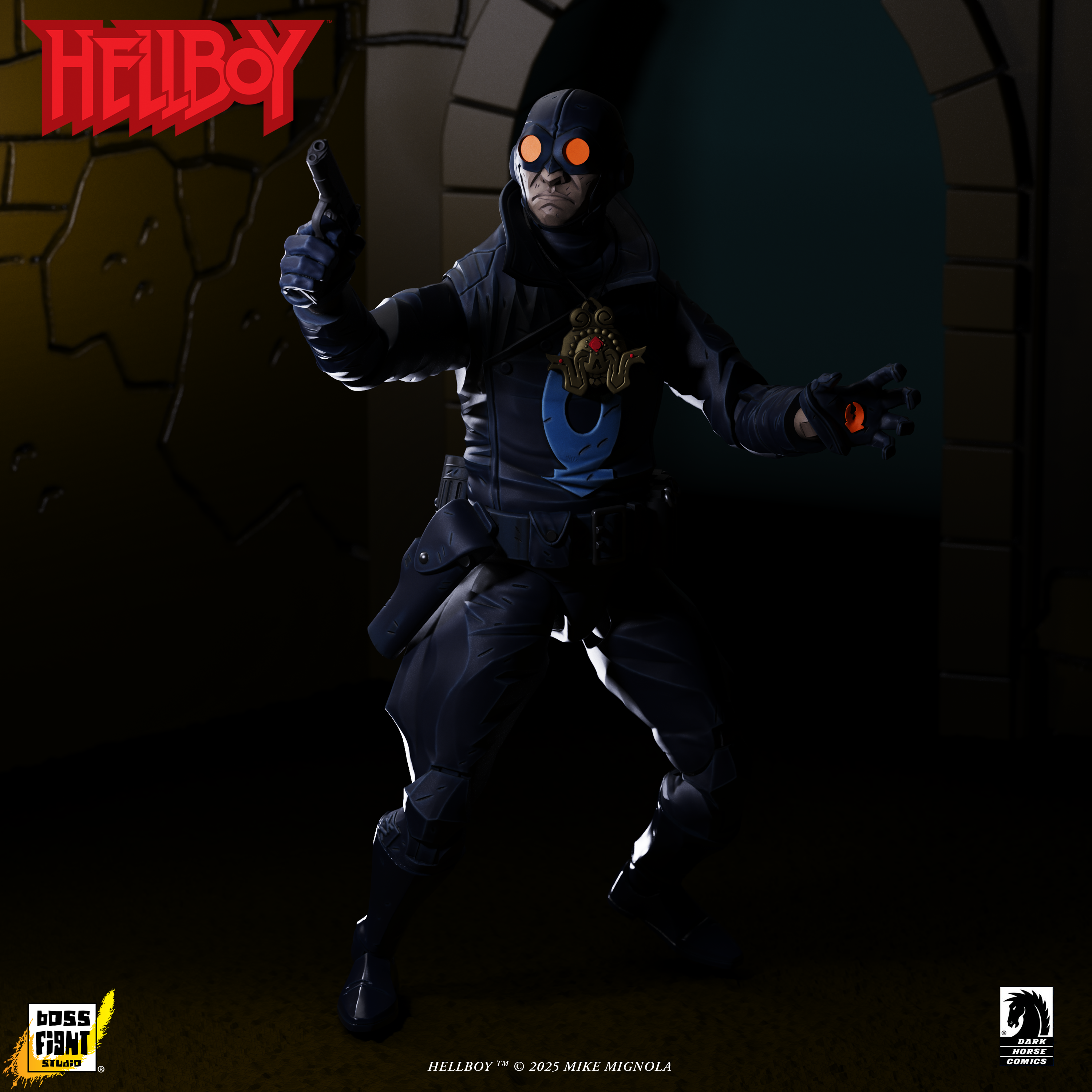 Hellboy 1:12 Scale Action Figures Wv1 | Lobster Johnson (The Iron Prometheus)