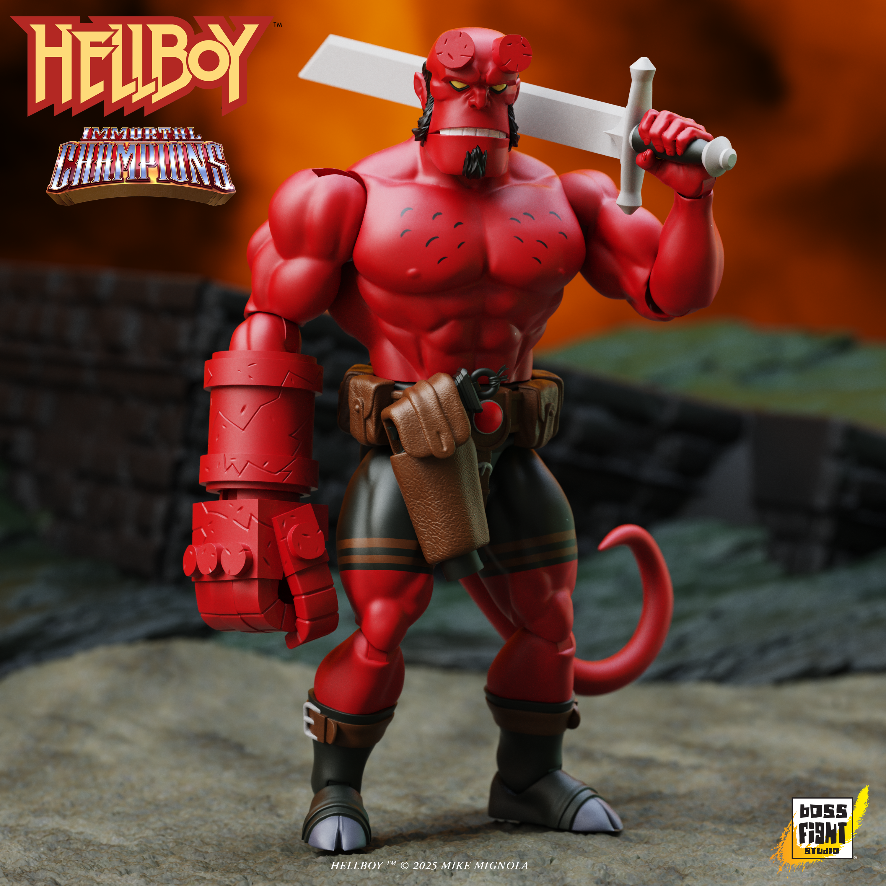 HELLBOY アクションフィギュア Hellboy: IMMORTAL CHAMPIONS – Boss Fight Studio