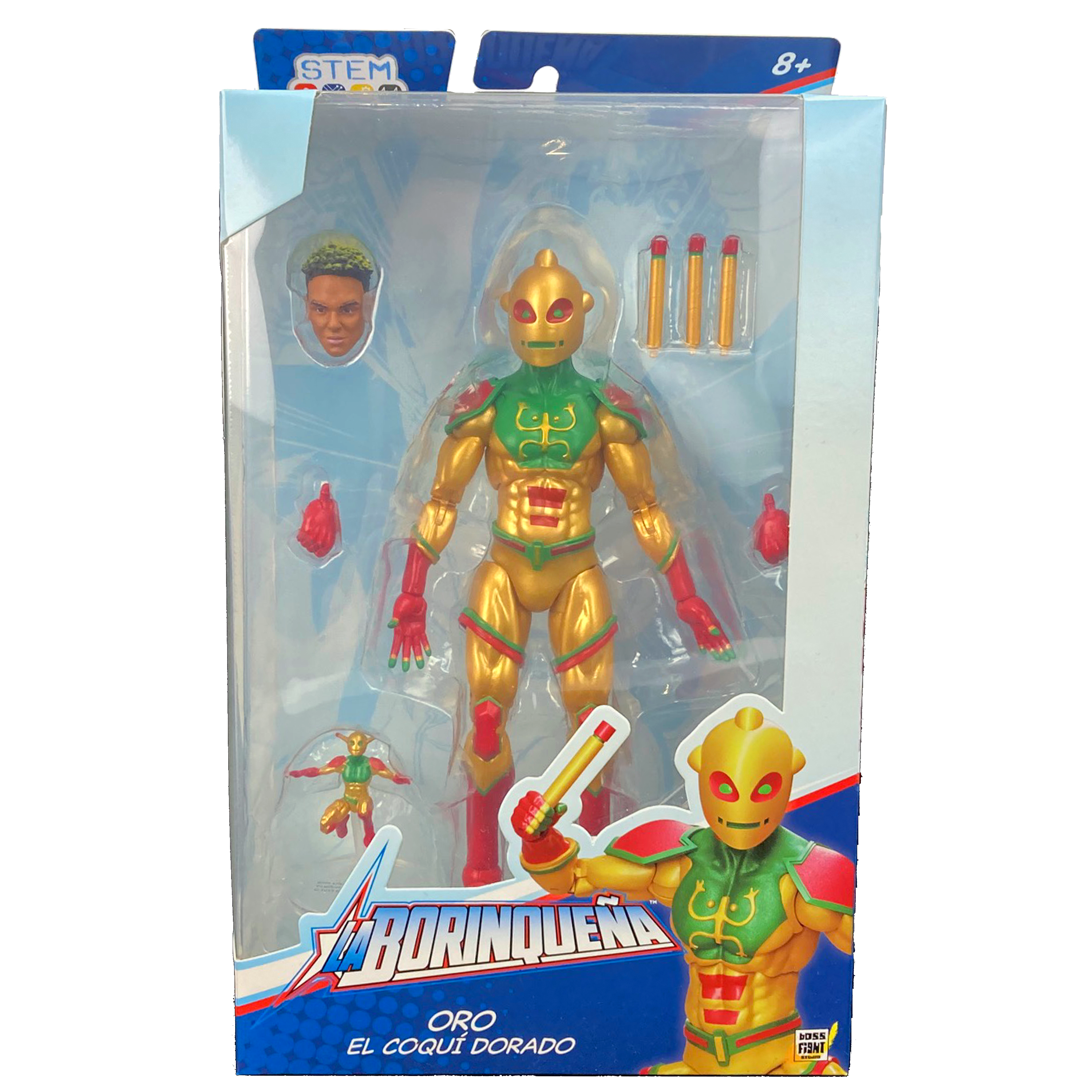 La Borinqueña Action Figure: Oro el Coqui Dorado