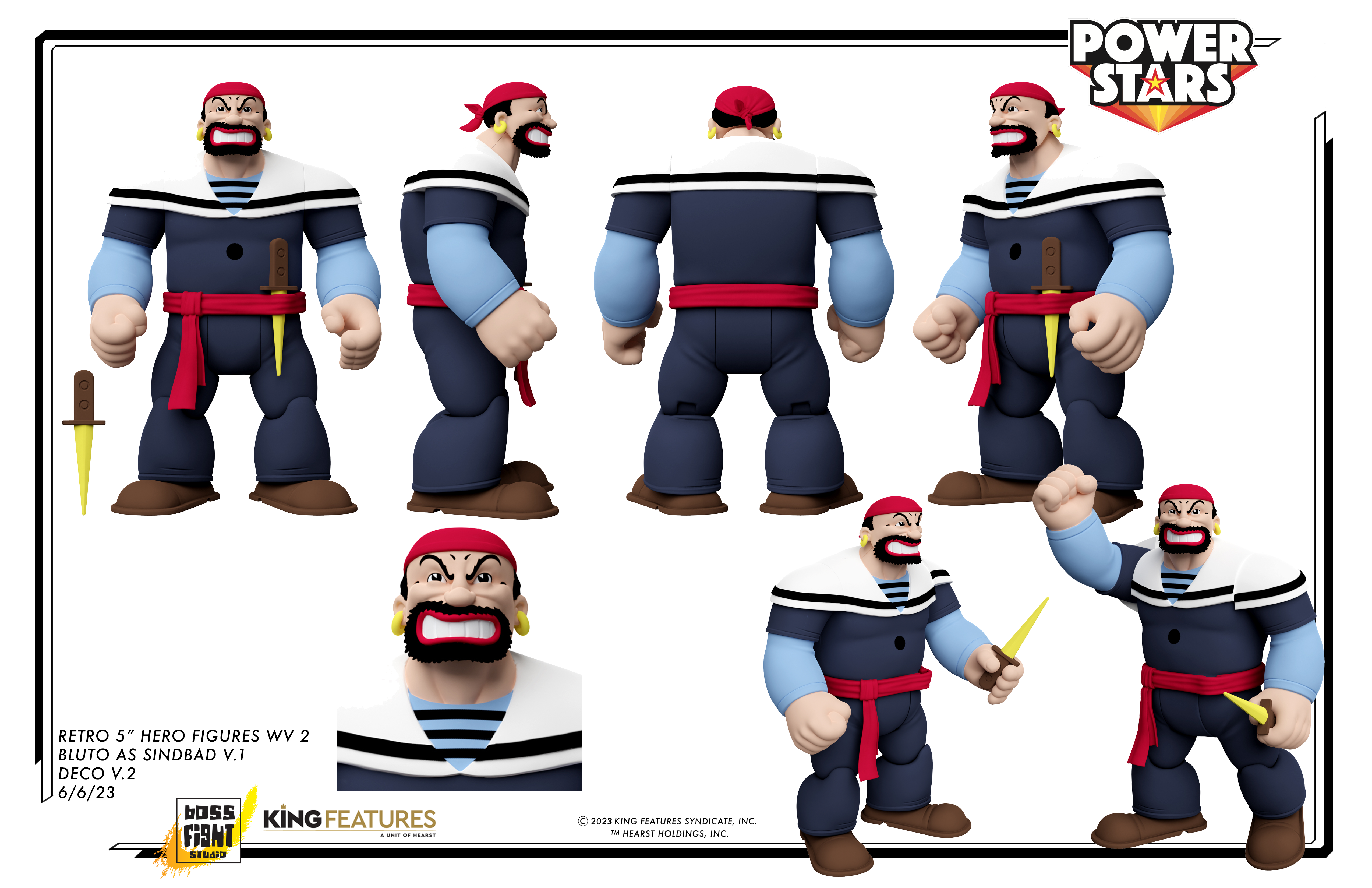 Power Stars Action Figure: Bluto as Sindbad