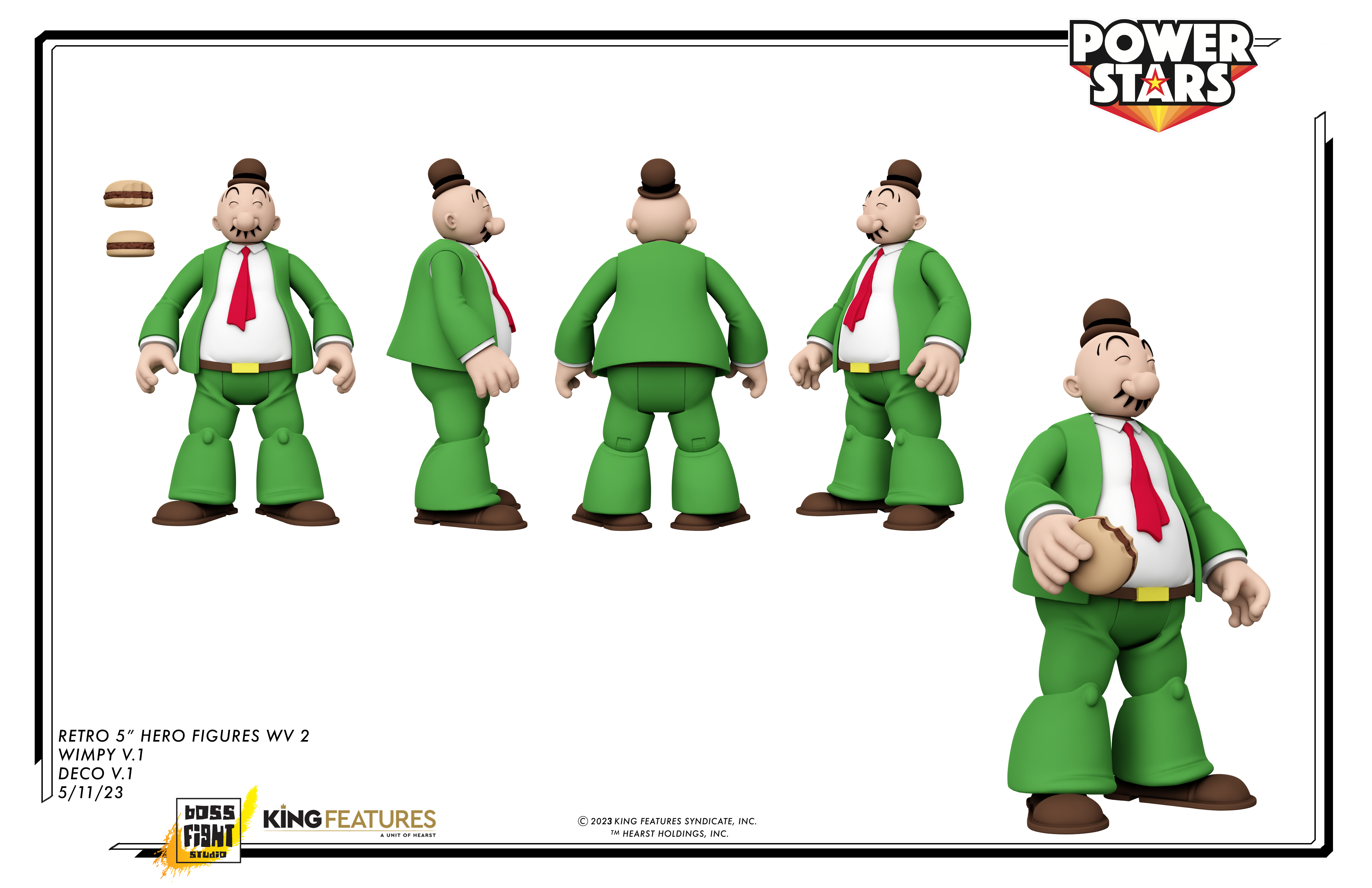 Power Stars Action Figure: J. Wellington Wimpy