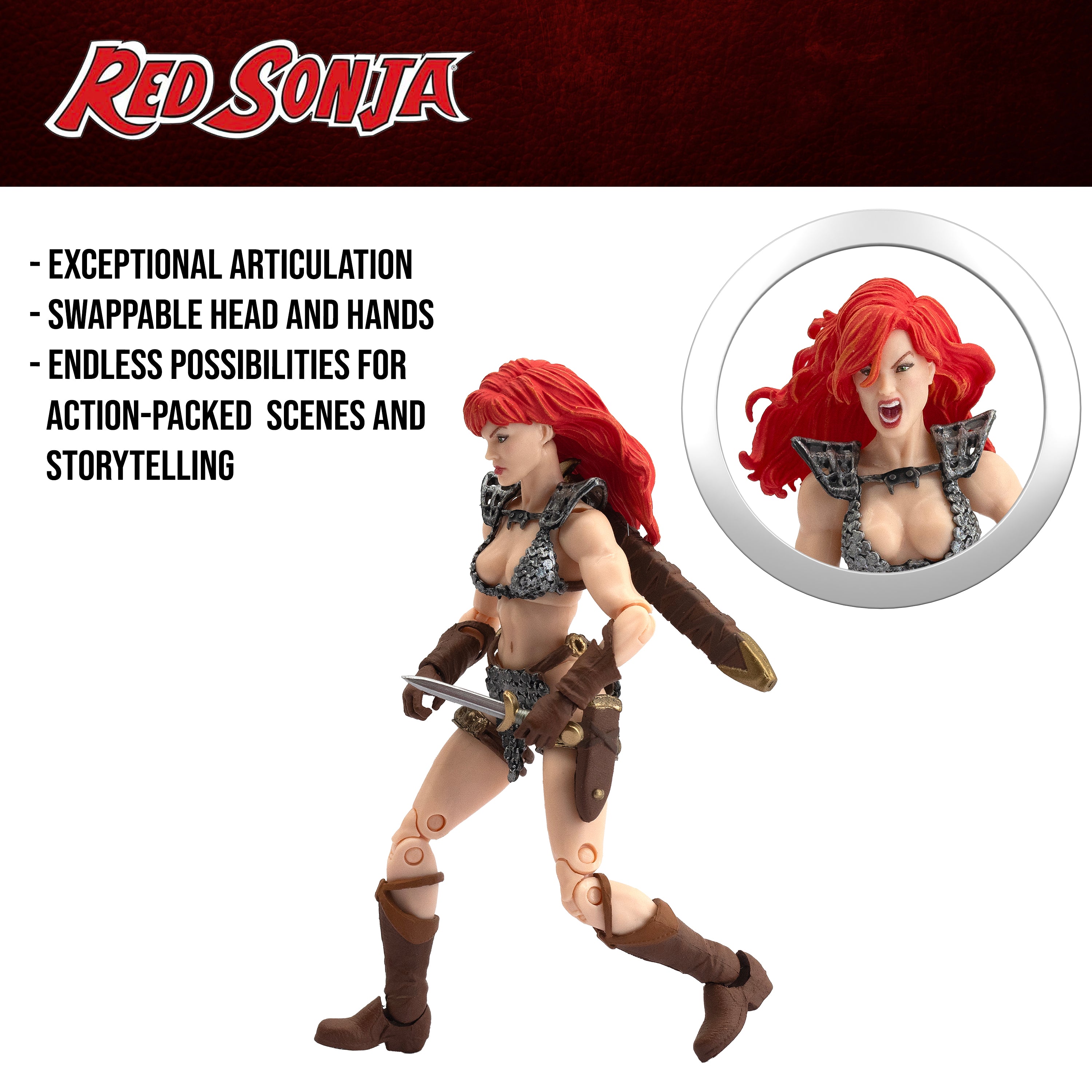 Red Sonja 1:18 Scale Hero H.A.C.K.S. Action Figure