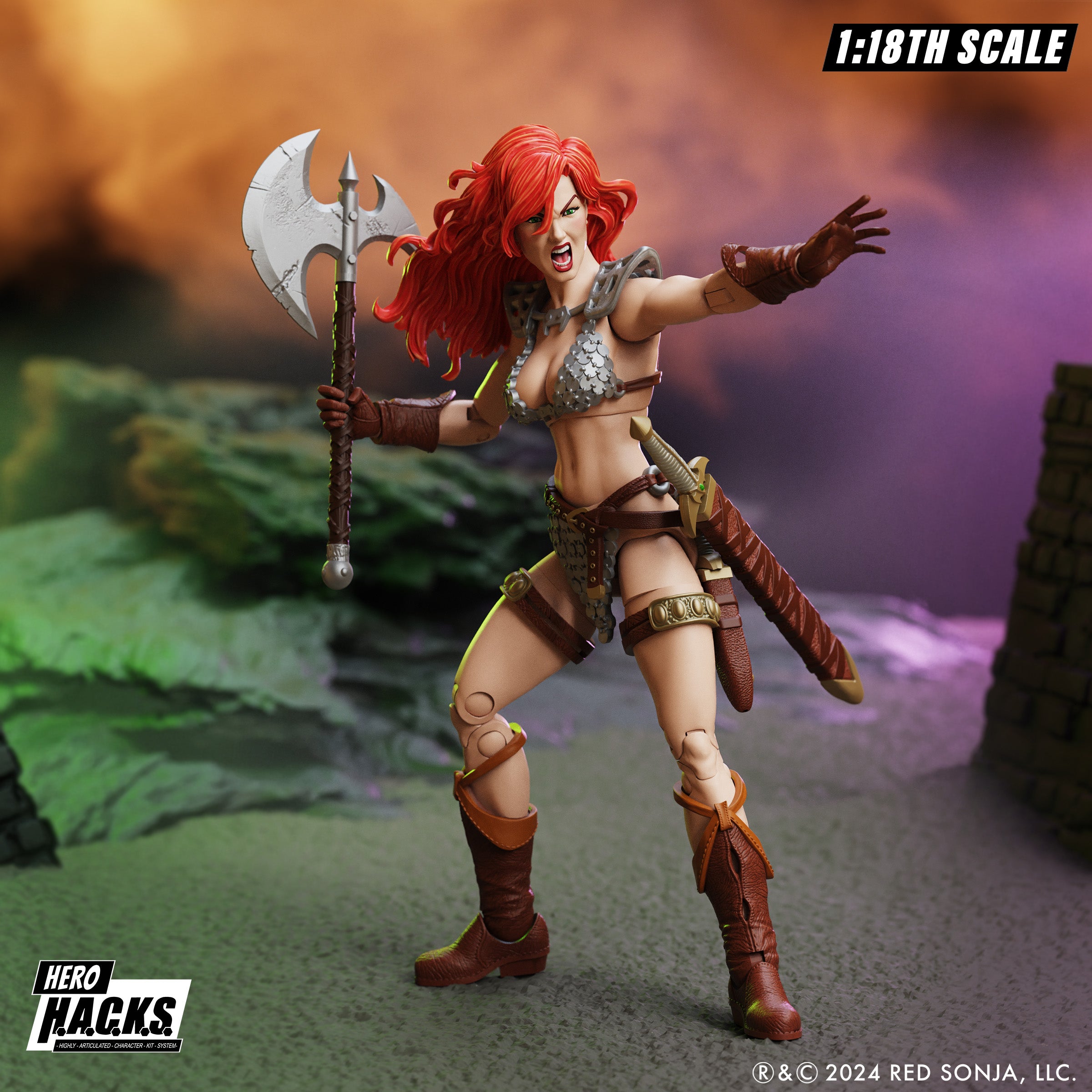 Red Sonja 1:18 Scale Hero H.A.C.K.S. Action Figure