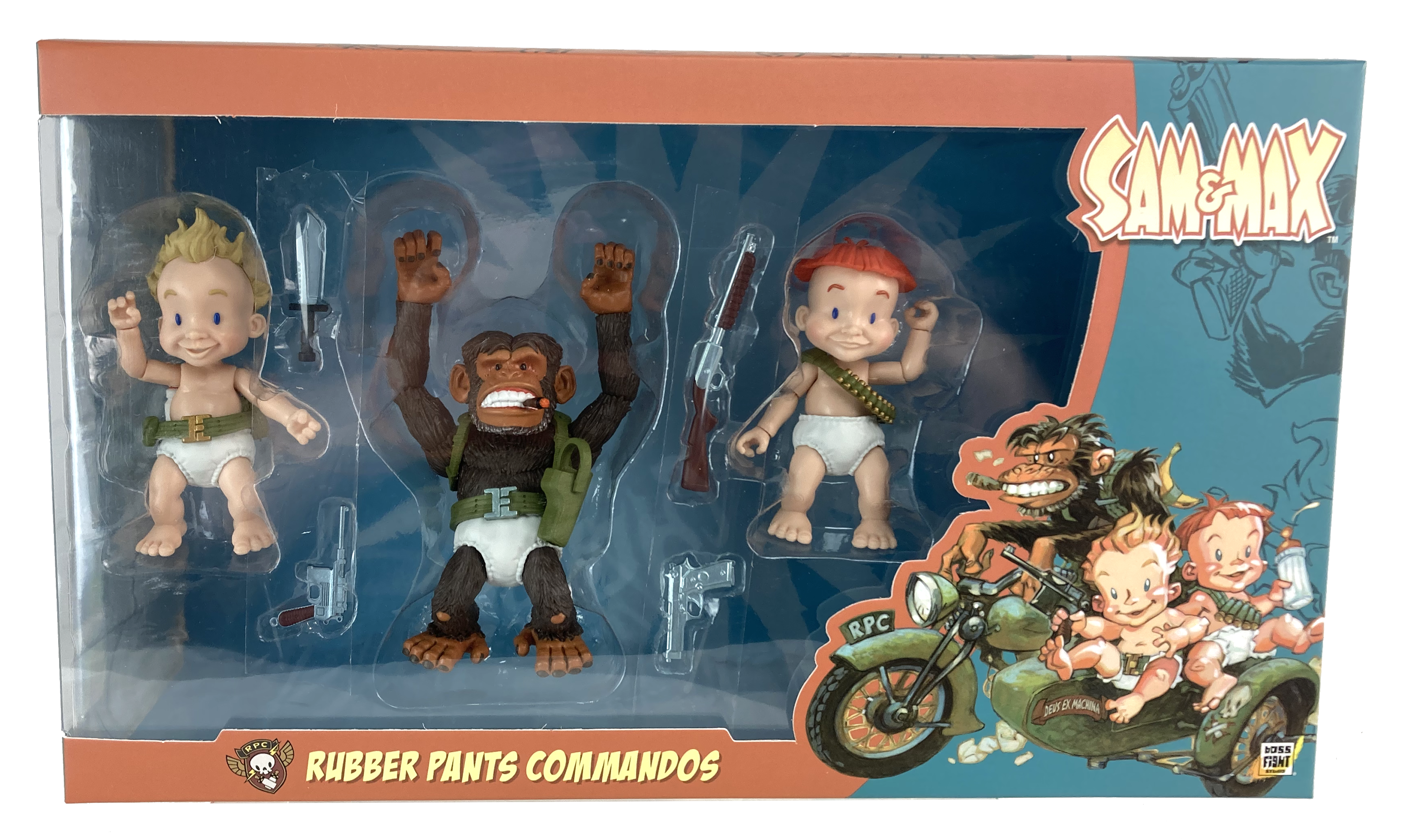 Sam & Max Series Action Figure - Wave 2 - Rubber Pants Commandos Ginormous Deluxe Set