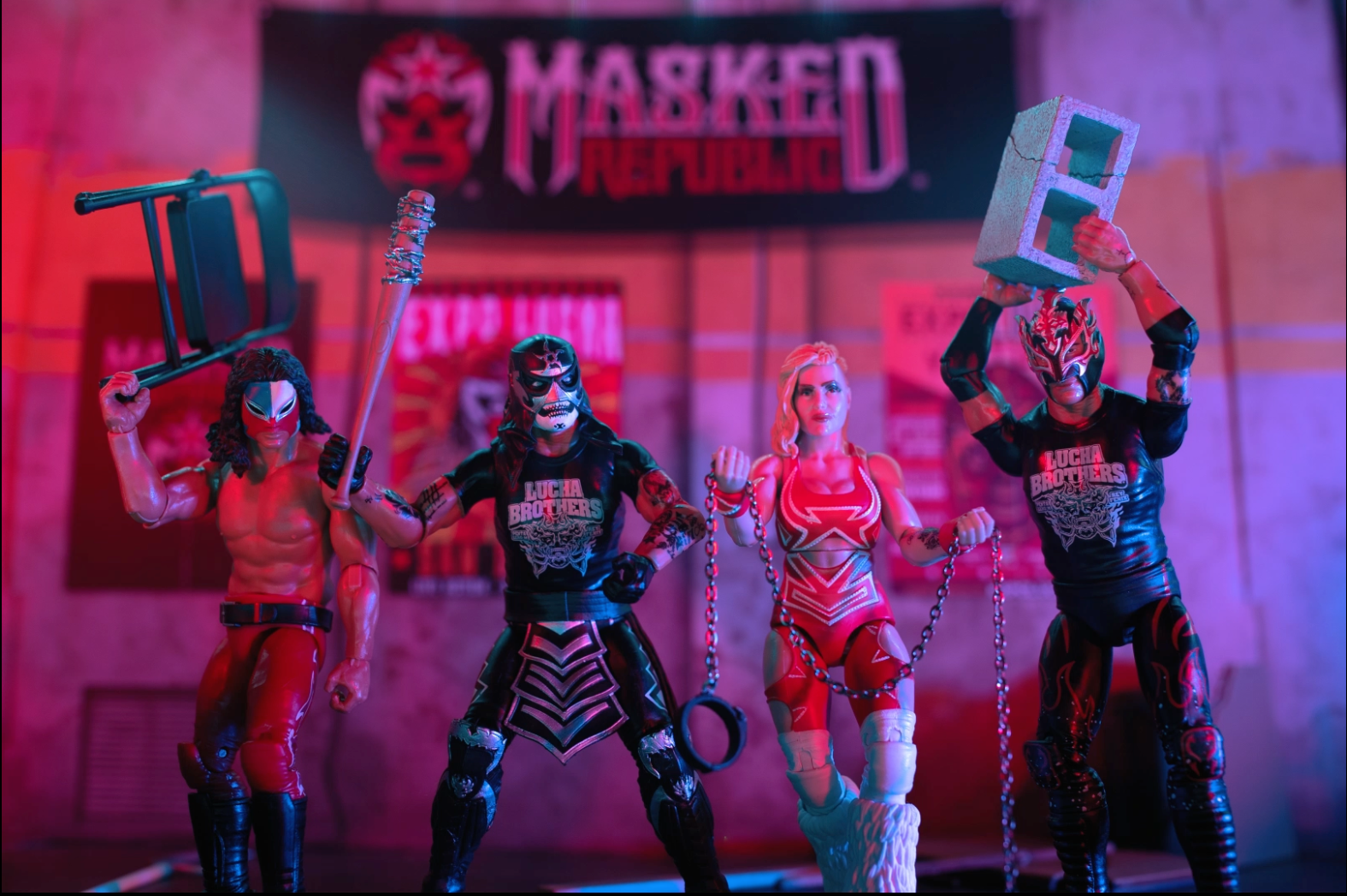 Legends of Lucha Libre - Premium Action Figure Accessory Set - Lucha De La Muerte