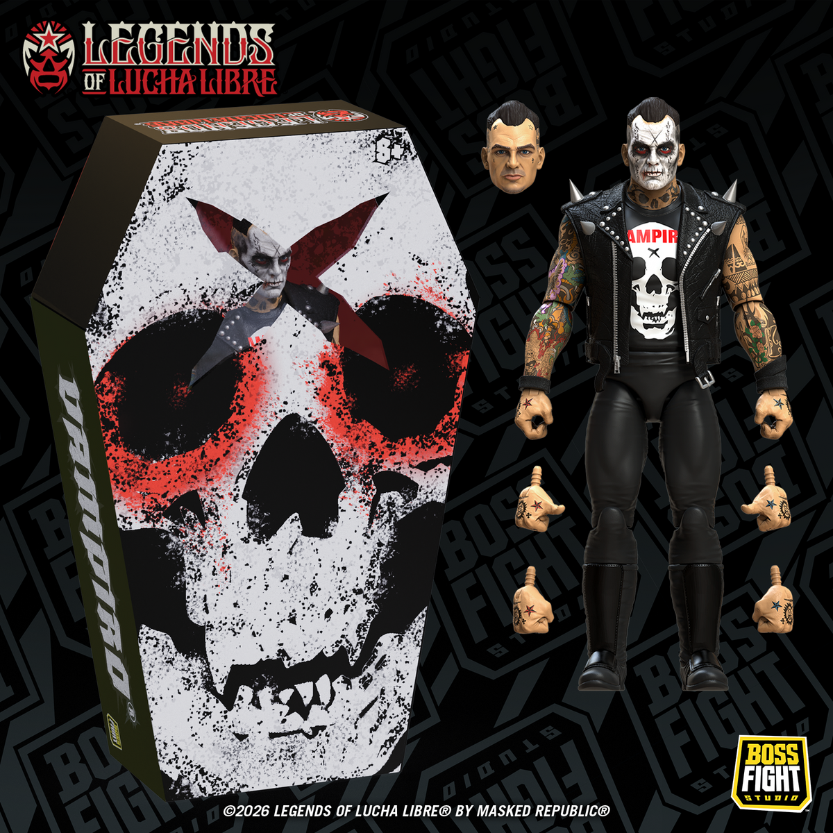 Legends of Lucha Libre Fanaticos : Vampiro Coffin Box Resurrected