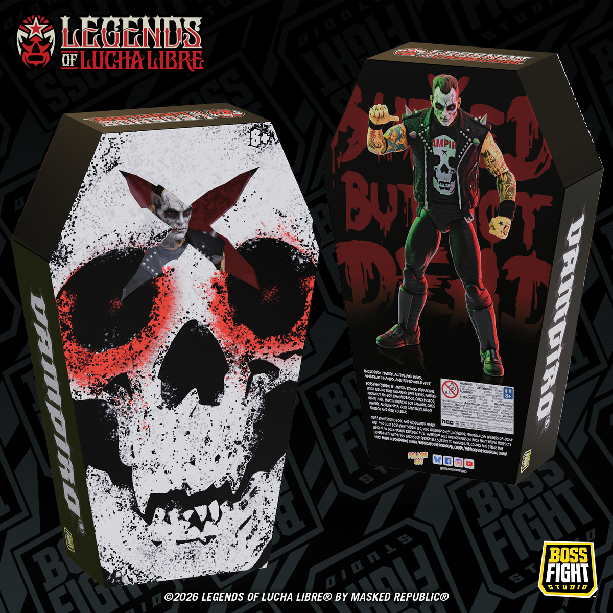 Legends of Lucha Libre Fanaticos : Vampiro Coffin Box Resurrected