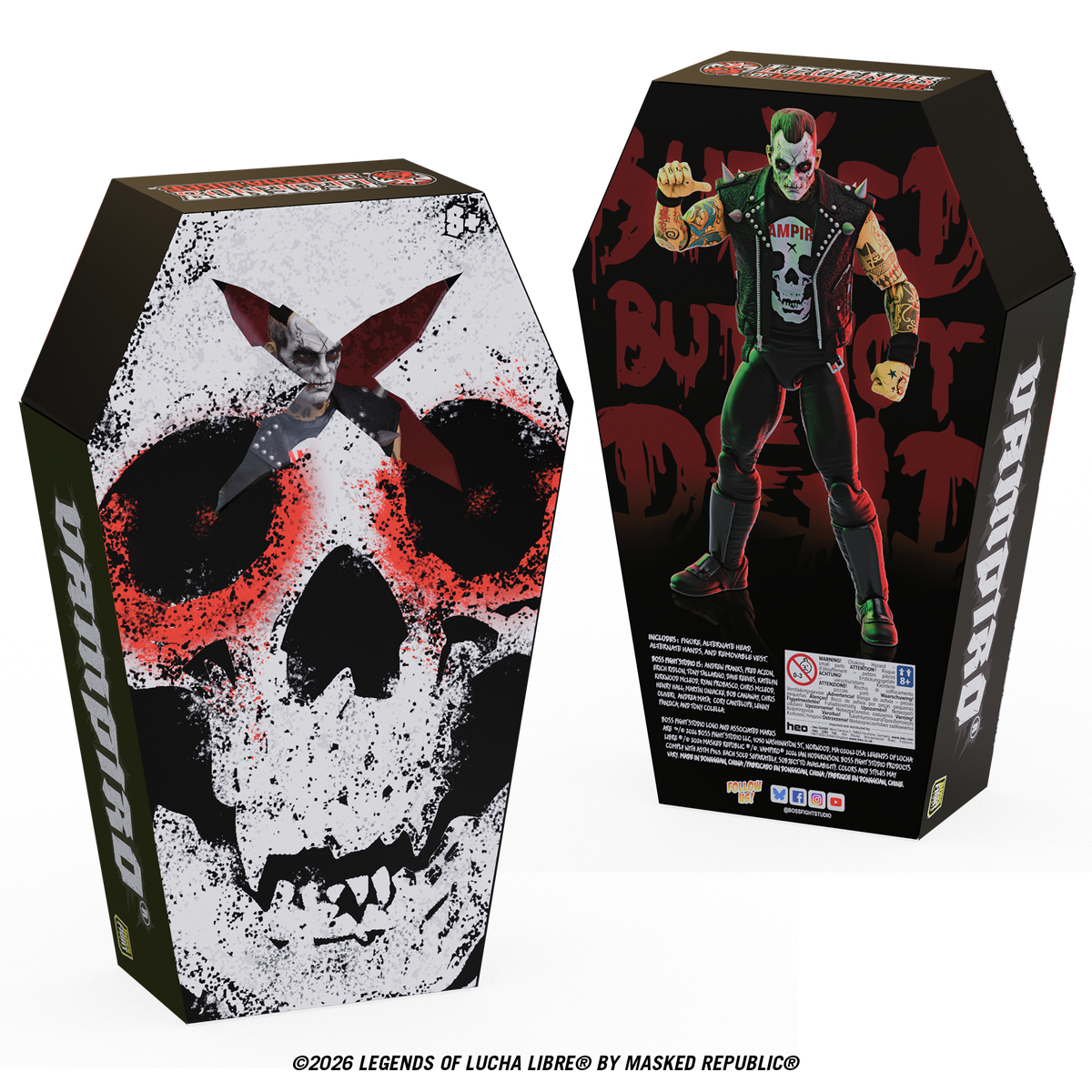 Legends of Lucha Libre Fanaticos : Vampiro Coffin Box Resurrected