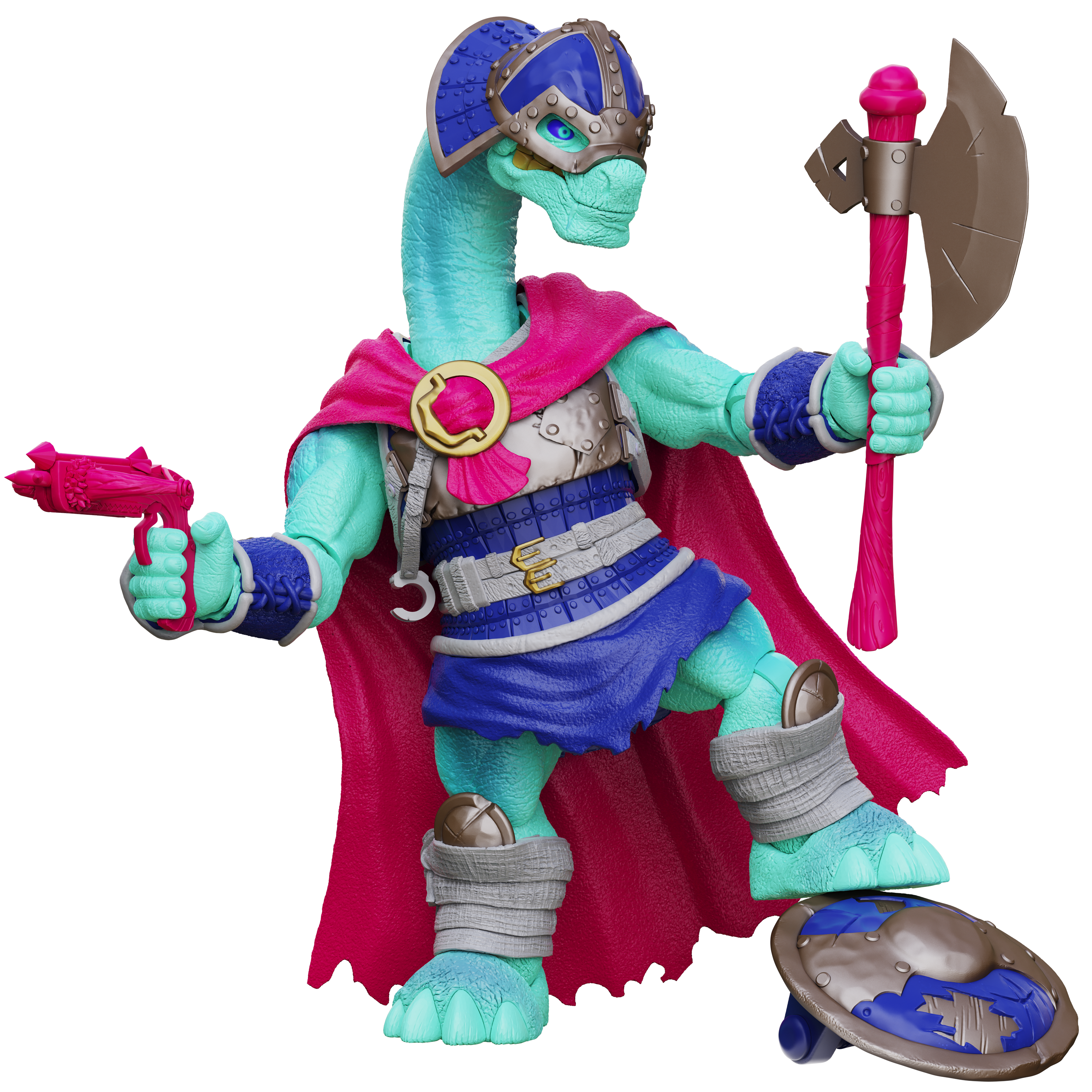 Saurozoic Warriors Action Figure: Kolig Shipbreaker Brontosaurus / Viking