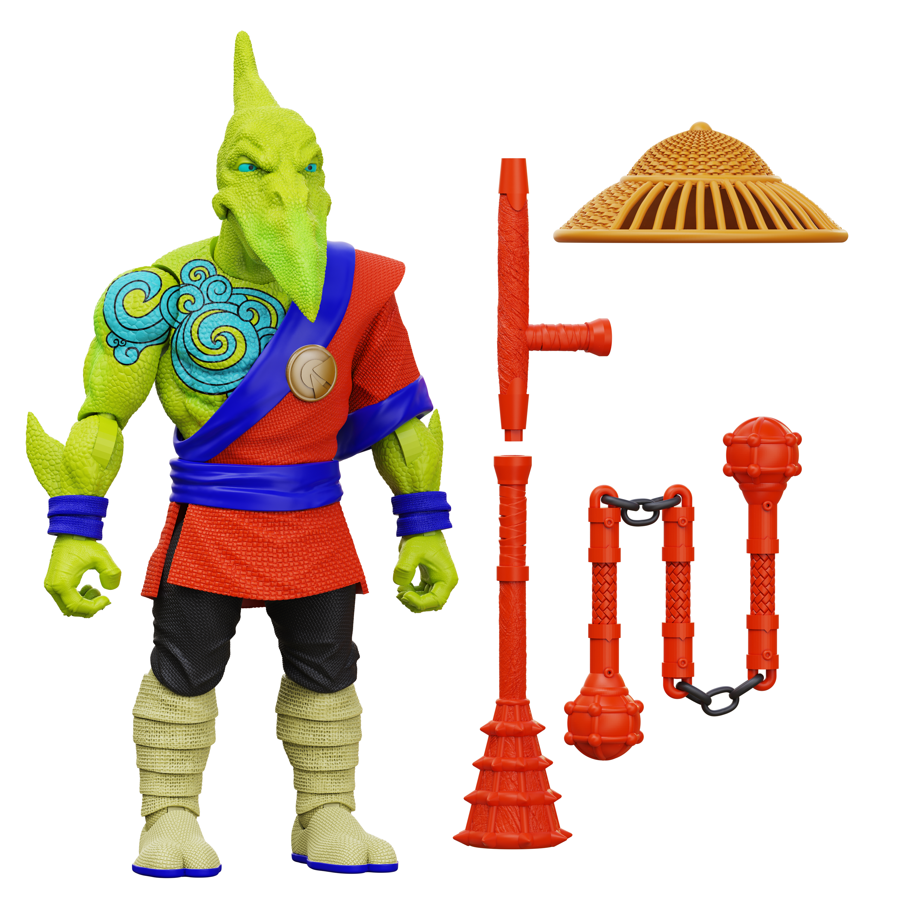 Saurozoic Warriors Action Figure: Fae Kwan Pterodactyl / Warrior Monk