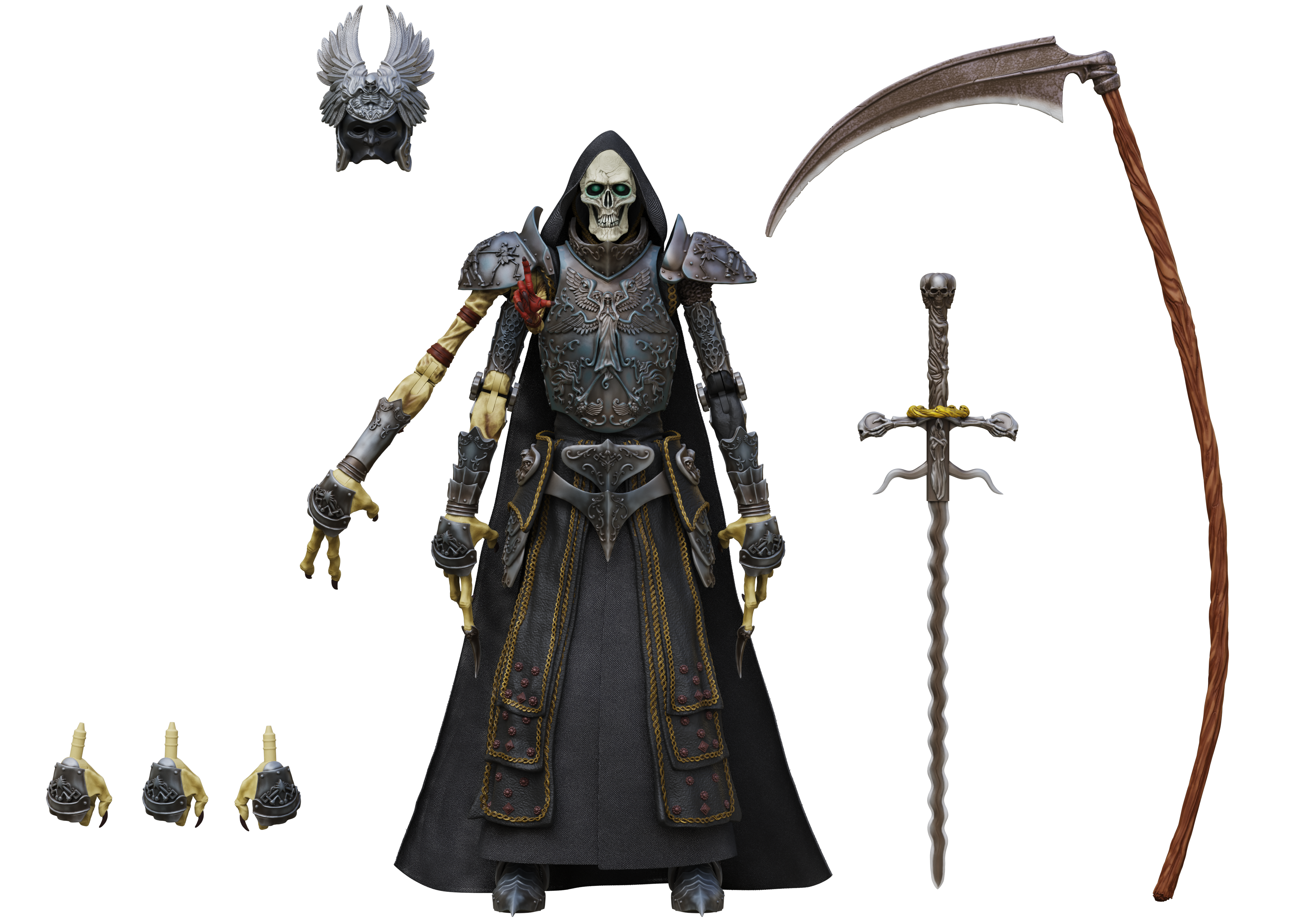 Court of the Dead 1:12th Scale Action Figure | Demithyle: The Reaper General