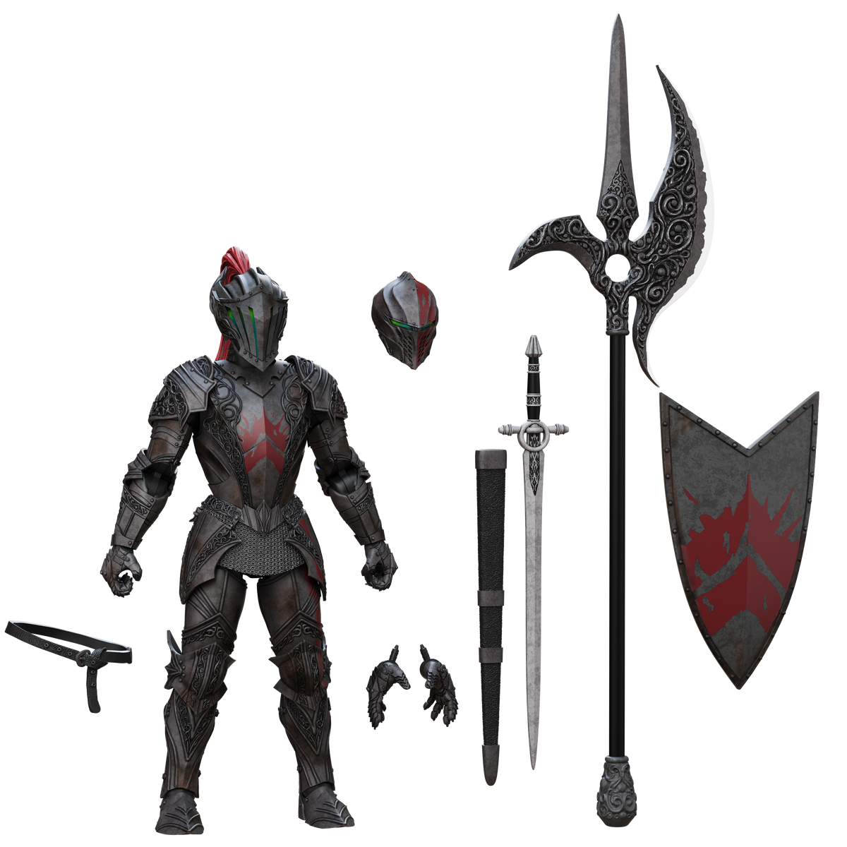 Epic H.A.C.K.S. Core 1:12 Scale Wave 2 Action Figure | Dire Knight: Enchanted Armor