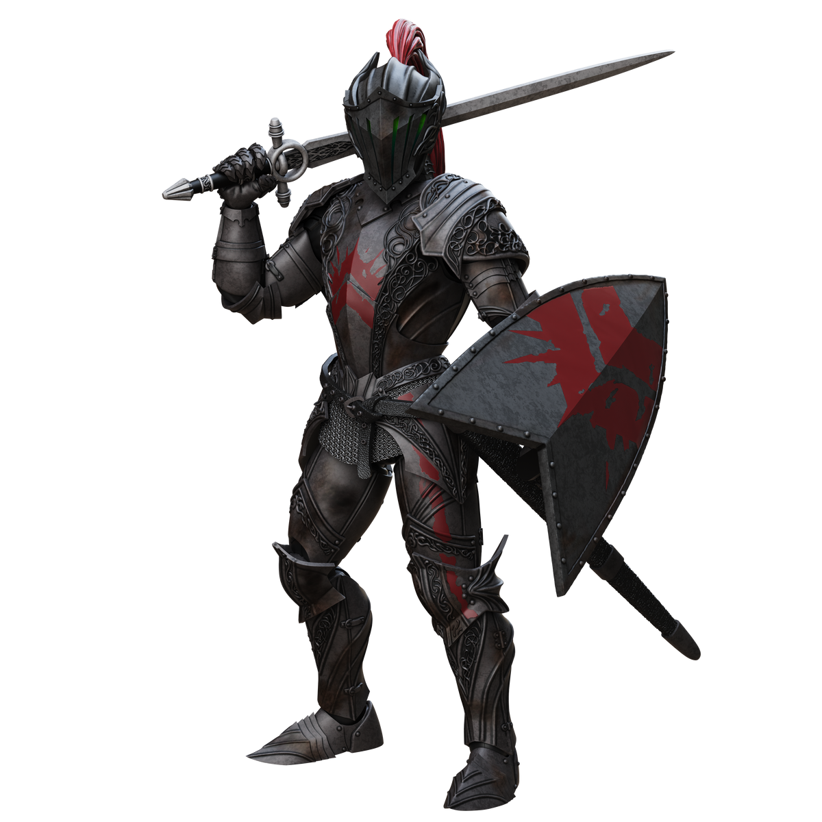 Epic H.A.C.K.S. Core 1:12 Scale Wave 2 Action Figure | Dire Knight: Enchanted Armor