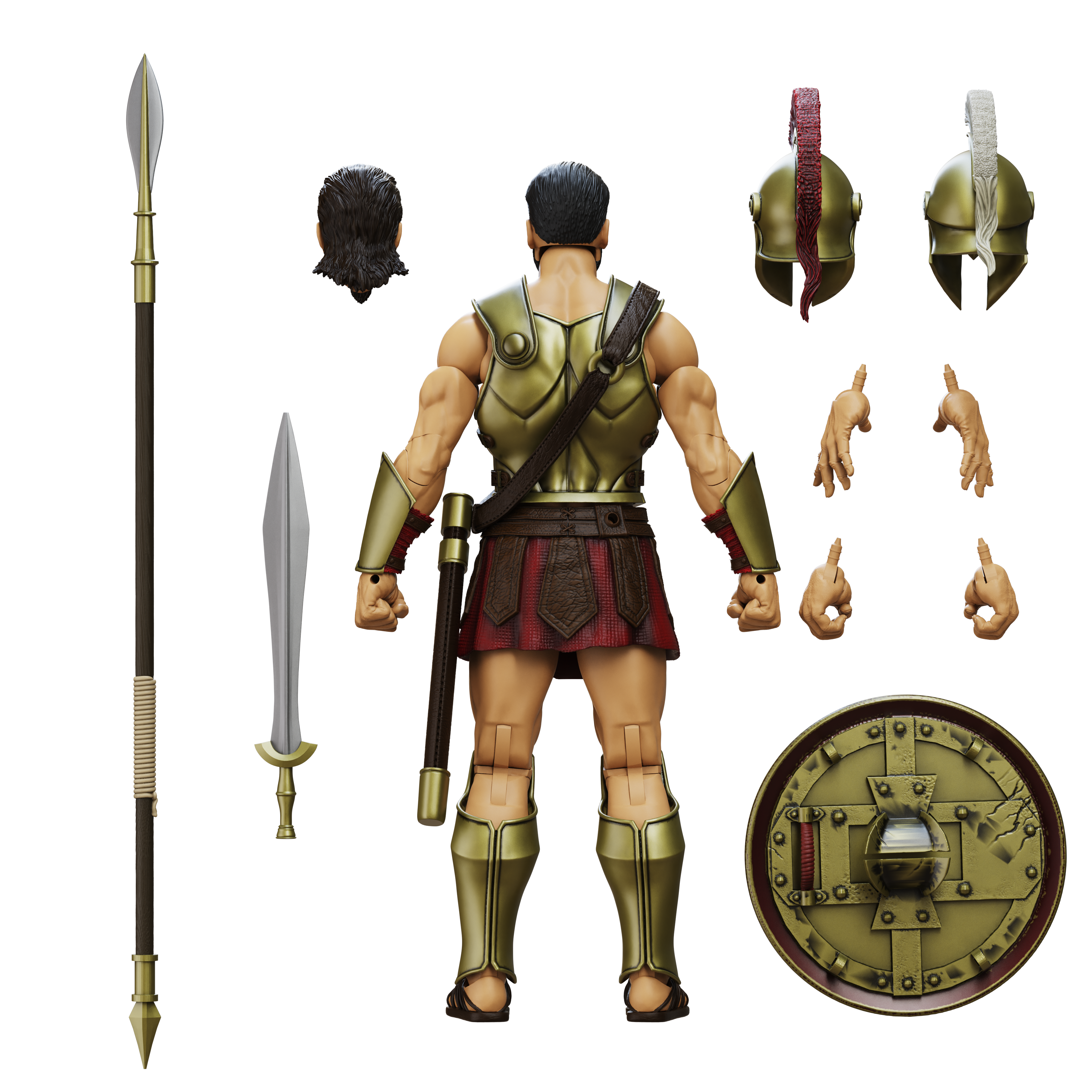 Epic H.A.C.K.S. Core 1:12 Scale Wave 2 Action Figure | Spartan Warrior: Pride of Sparta