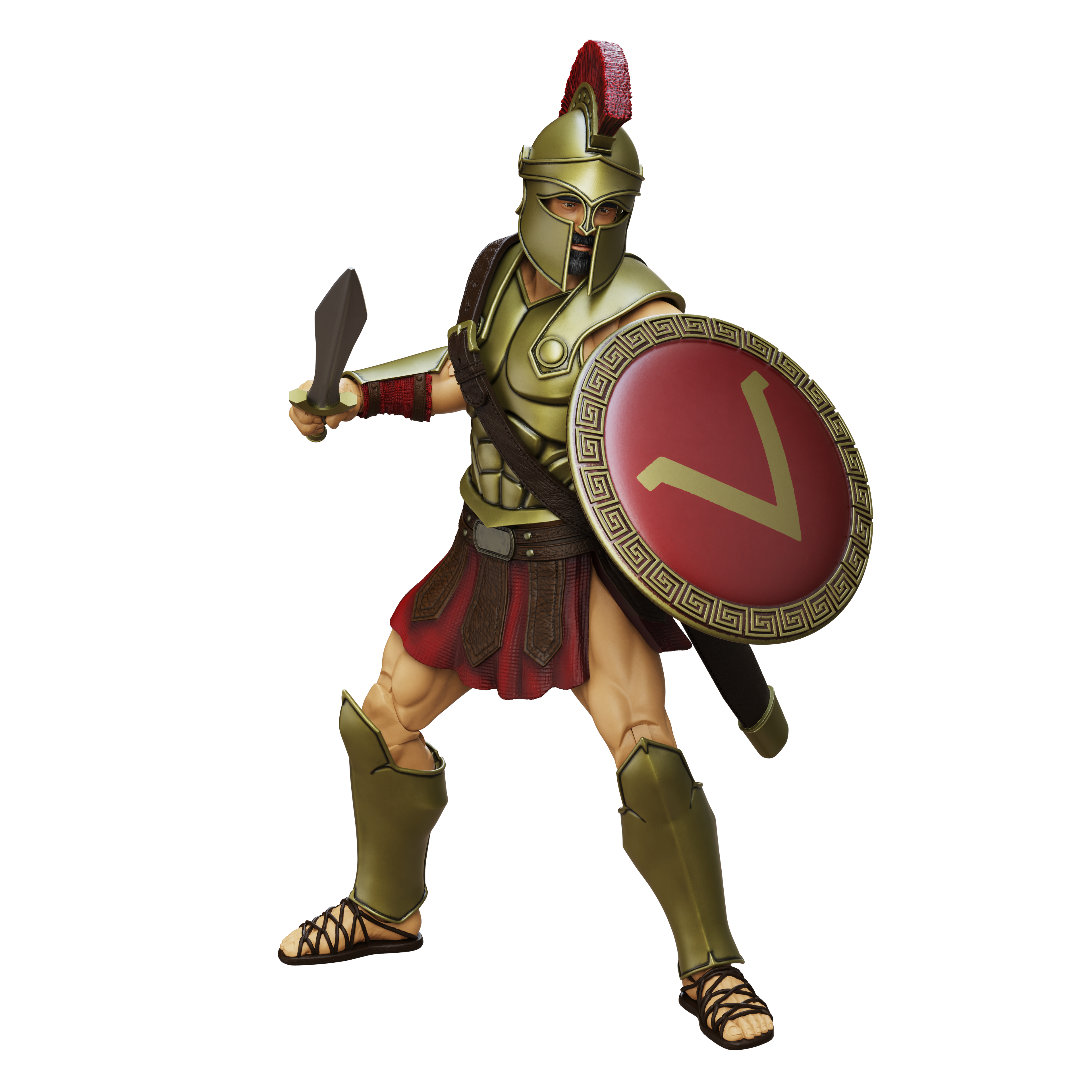 Epic H.A.C.K.S. Core 1:12 Scale Wave 2 Action Figure | Spartan Warrior: Pride of Sparta