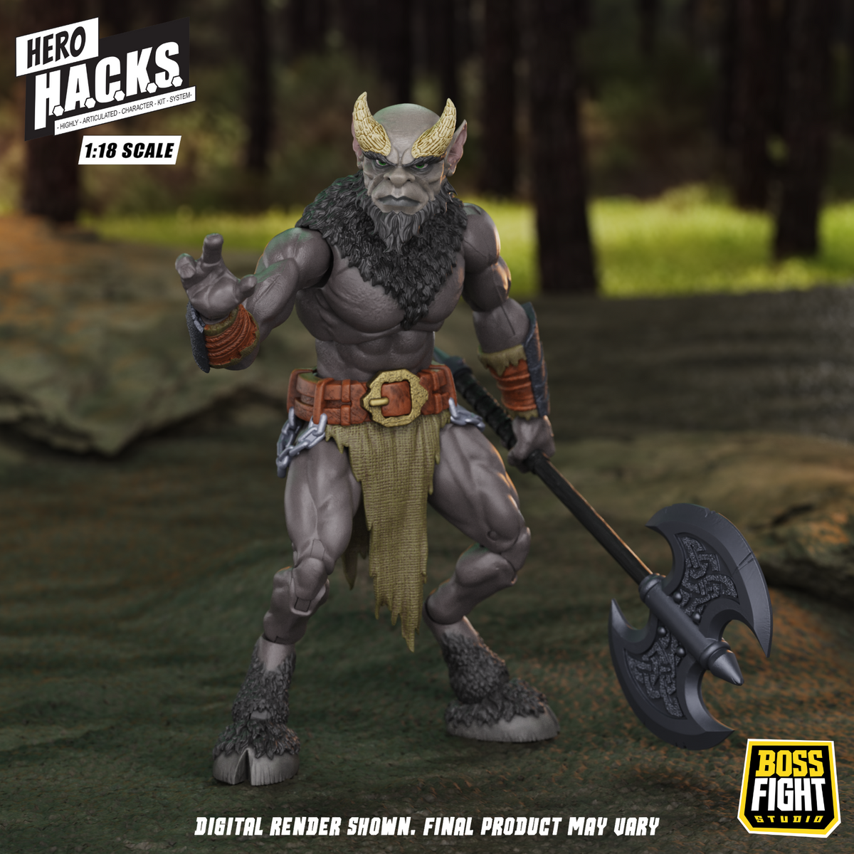 Hero H.A.C.K.S. Core Wave 1 Action Figure - Minos Auroxos: Labyrinthian Warrior