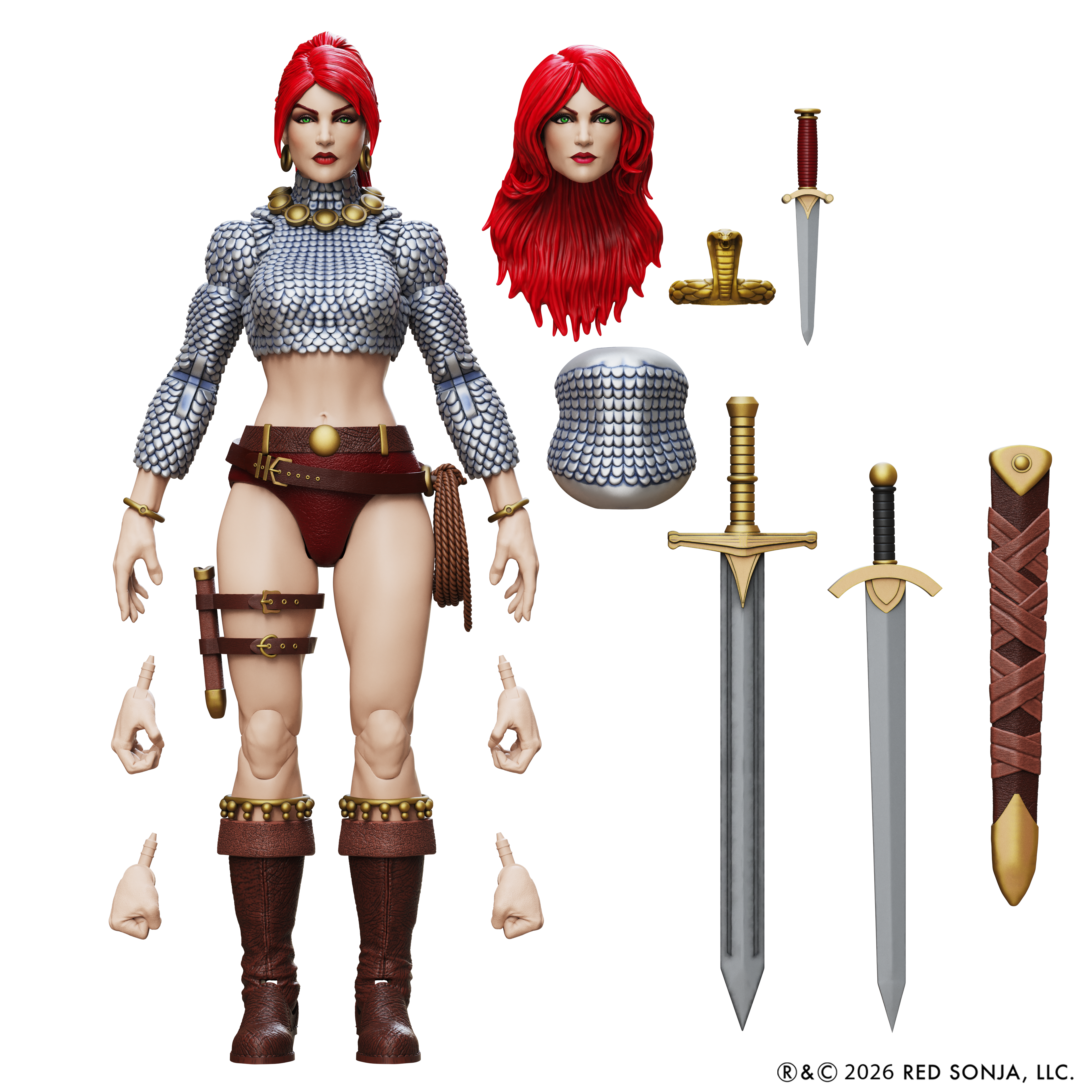 Red Sonja: Immortal Red Sonja 1:12 Scale Epic H.A.C.K.S. Action Figure