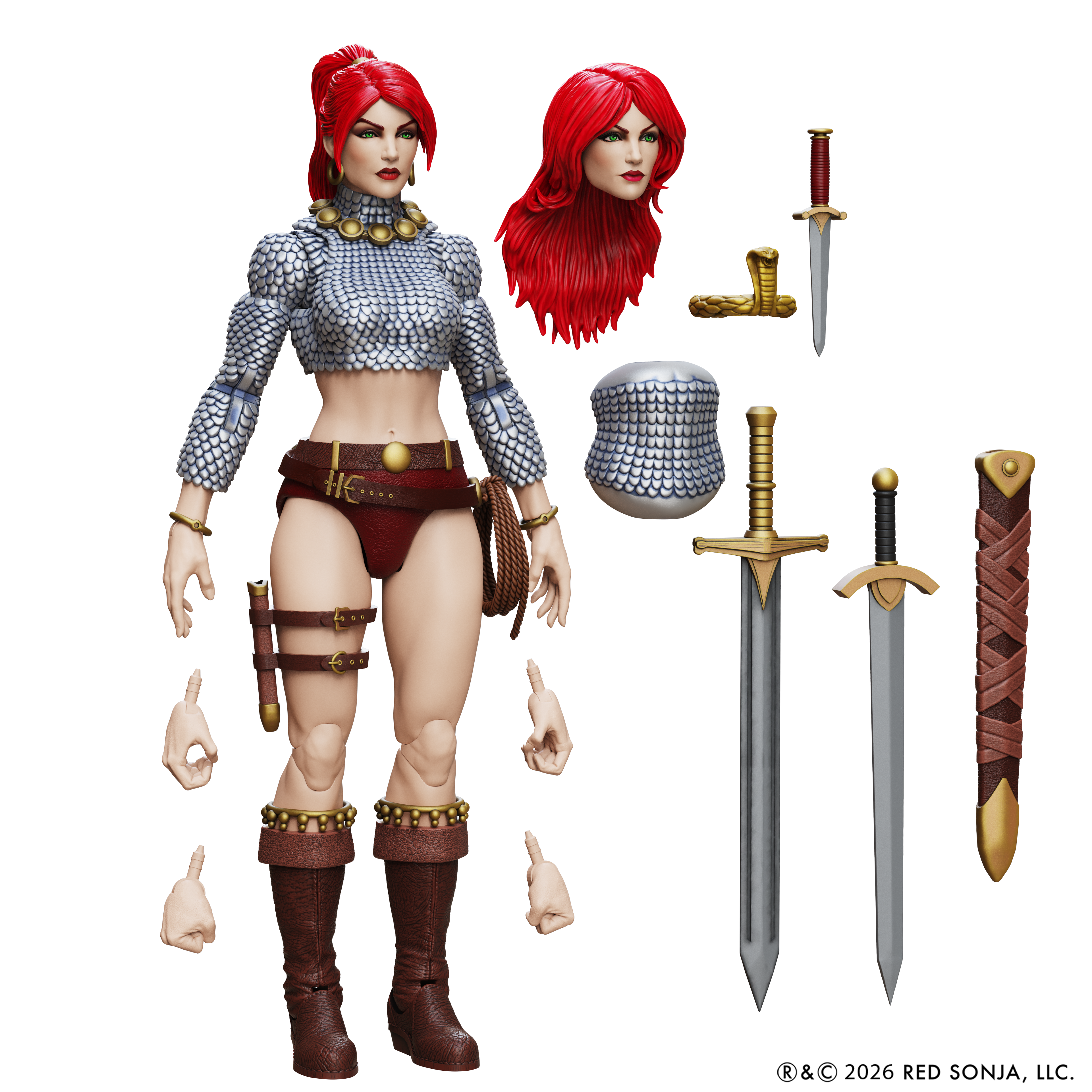 Red Sonja: Immortal Red Sonja 1:12 Scale Epic H.A.C.K.S. Action Figure
