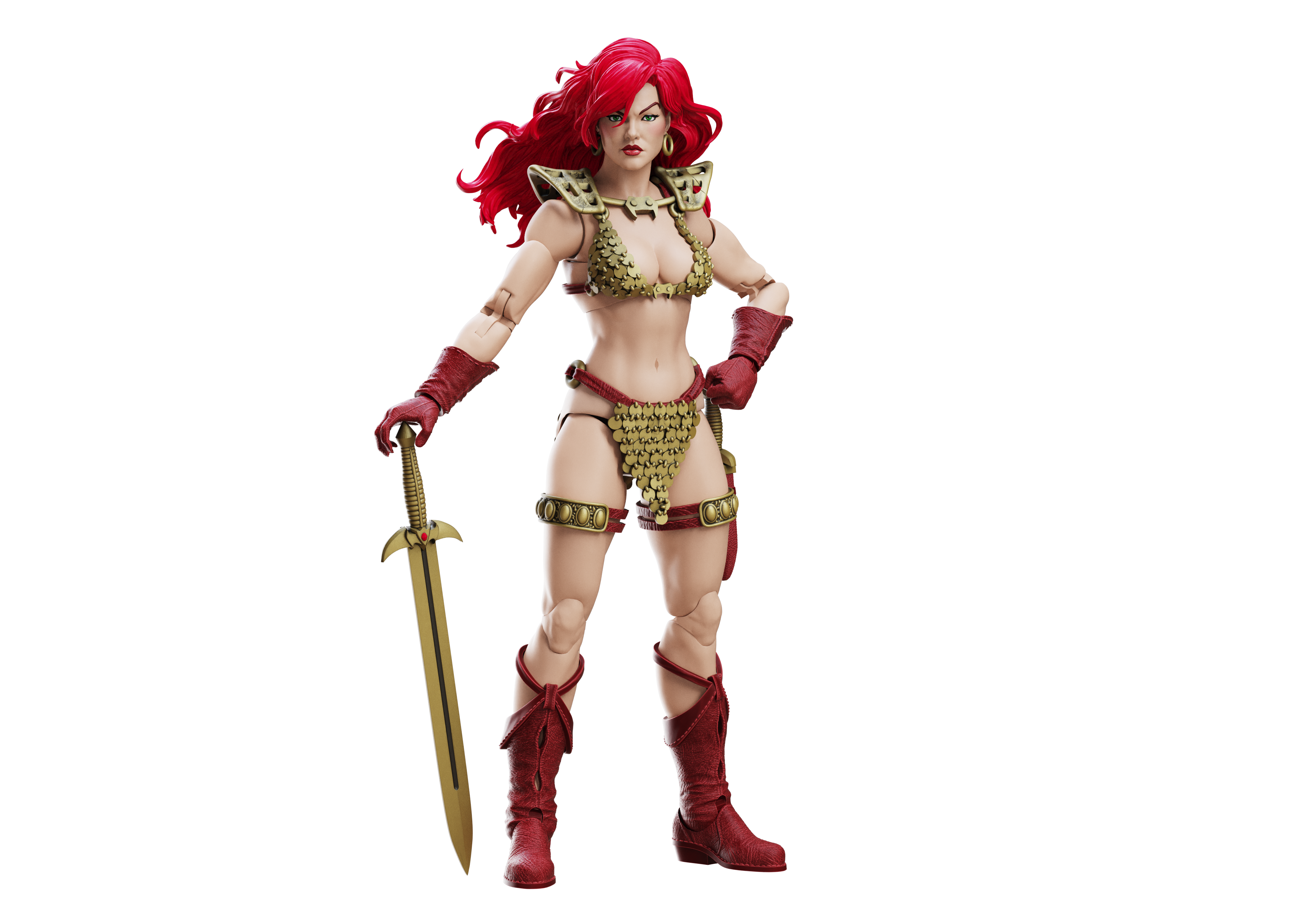 Red Sonja: Gold and Red Limited Edition 1:12 Scale Epic H.A.C.K.S. Action Figure